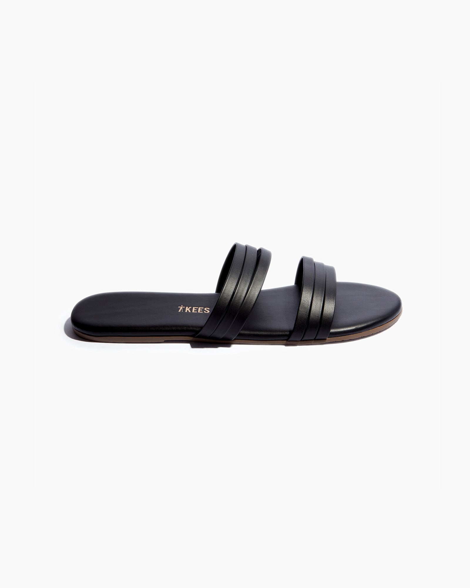 Women's TKEES Allegra Slides Black | 24185ZIGD