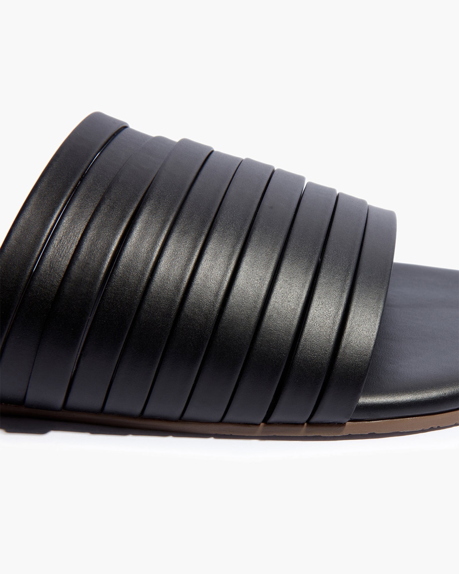 Women's TKEES Avery Slides Black | 28510EZSH