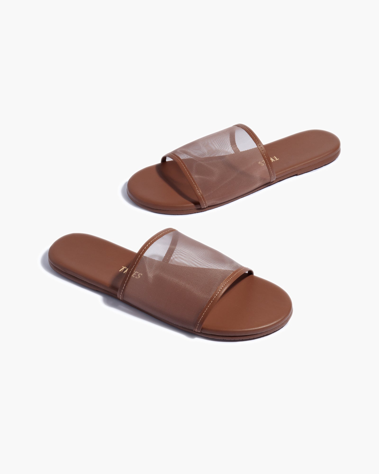 Women's TKEES Blair Slides Brown | 35106IEDG