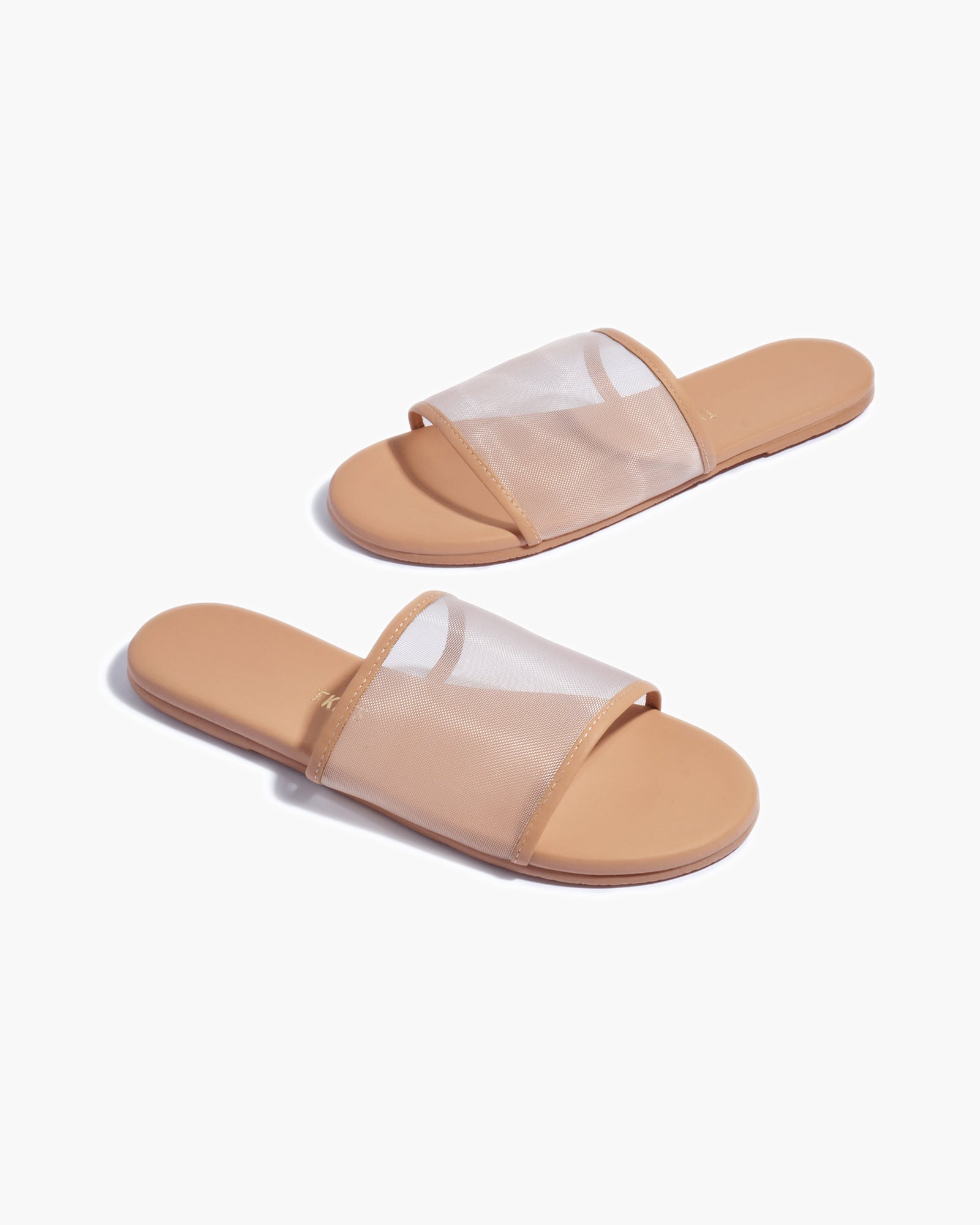 Women's TKEES Blair Slides Khaki | 37214BMYI