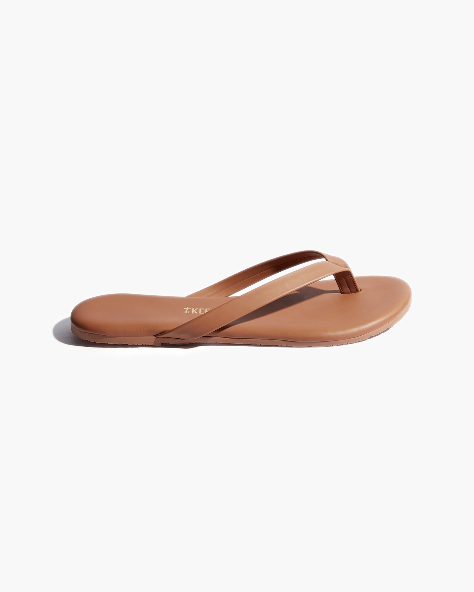 Women's TKEES Boyfriend Vegan Flip Flops Brown | 40215SVUL