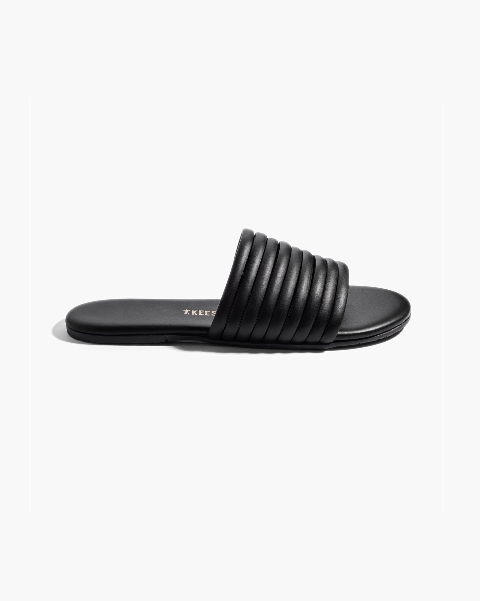 Women's TKEES Caro Slides Black | 16820TNXM