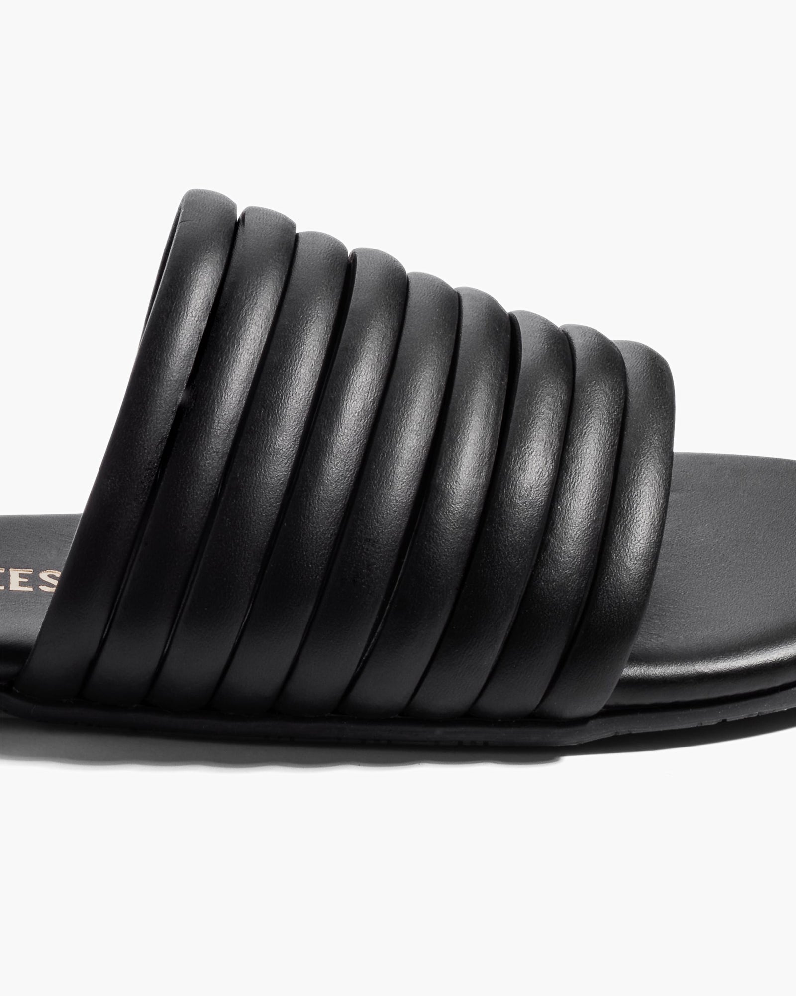 Women's TKEES Caro Slides Black | 16820TNXM