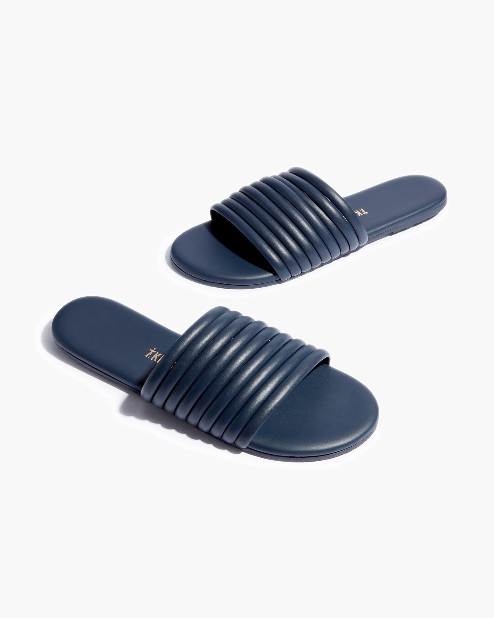 Women's TKEES Caro Slides Blue | 60543UIEB