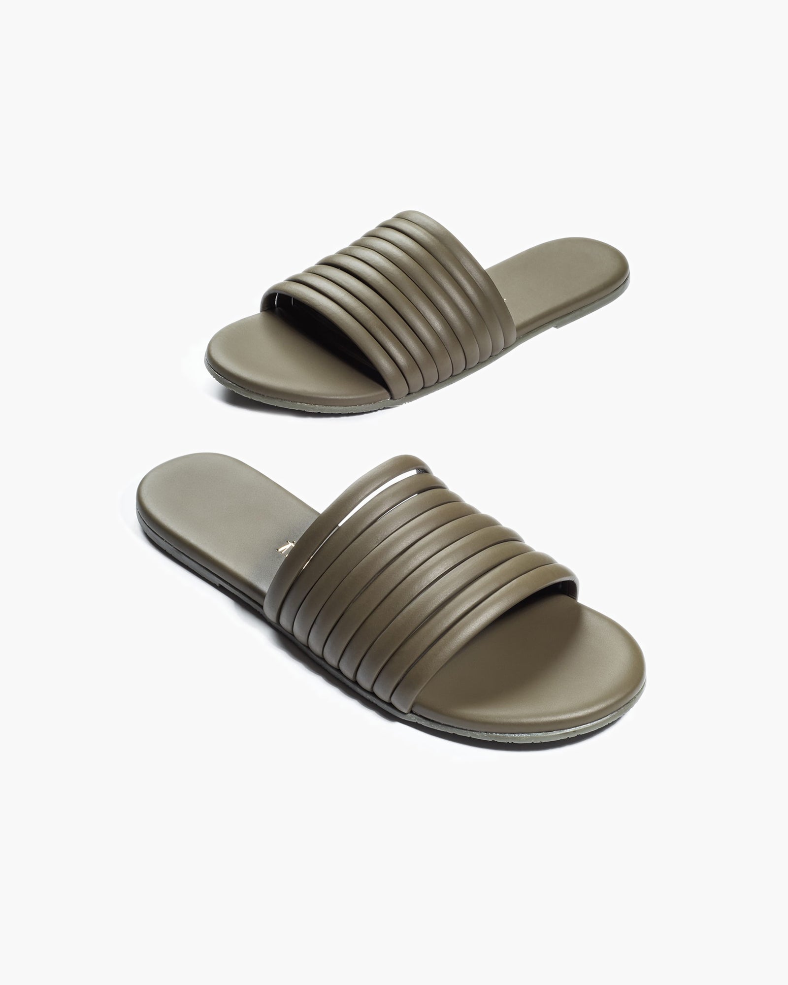 Women's TKEES Caro Slides Olive | 31094OSVD