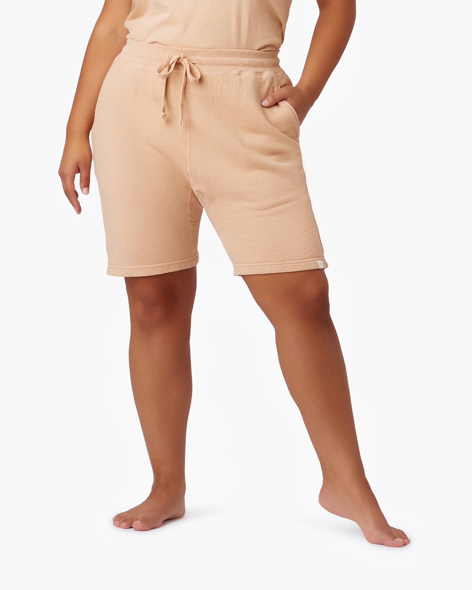 Women's TKEES Core Shorts Khaki | 34052HDTK