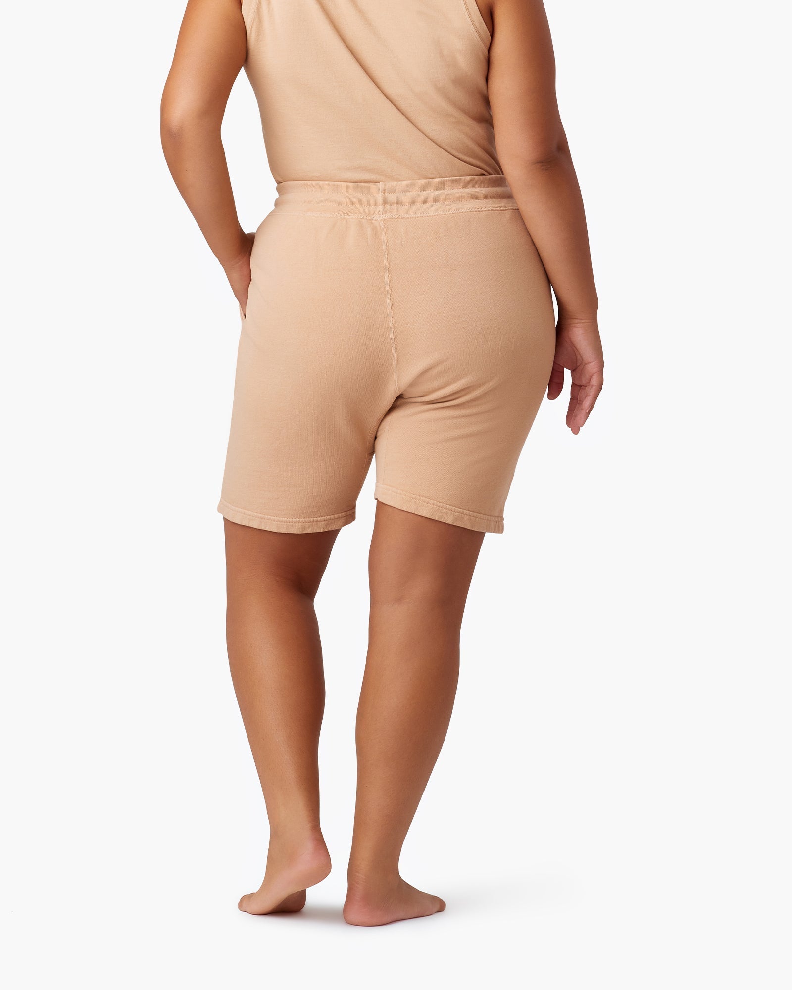 Women's TKEES Core Shorts Khaki | 34052HDTK