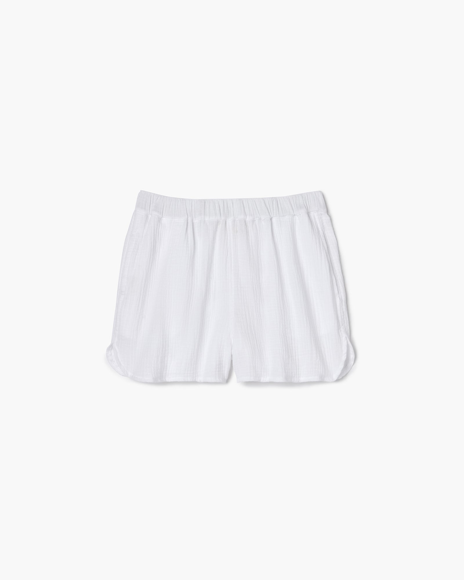 Women\'s TKEES Gauze Shorts White | 13079CIVW