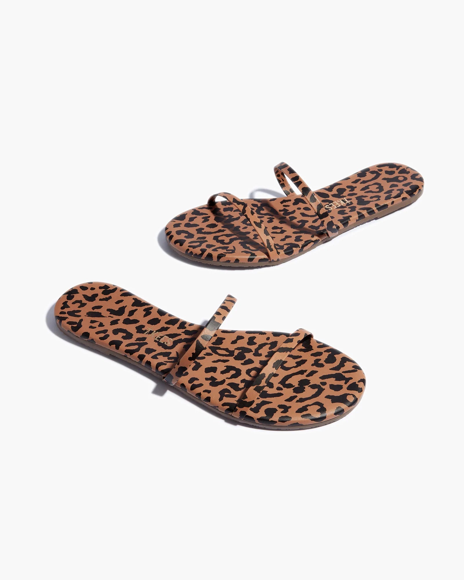 Women's TKEES Gemma Animal Sandals Leopard | 20957EDAP