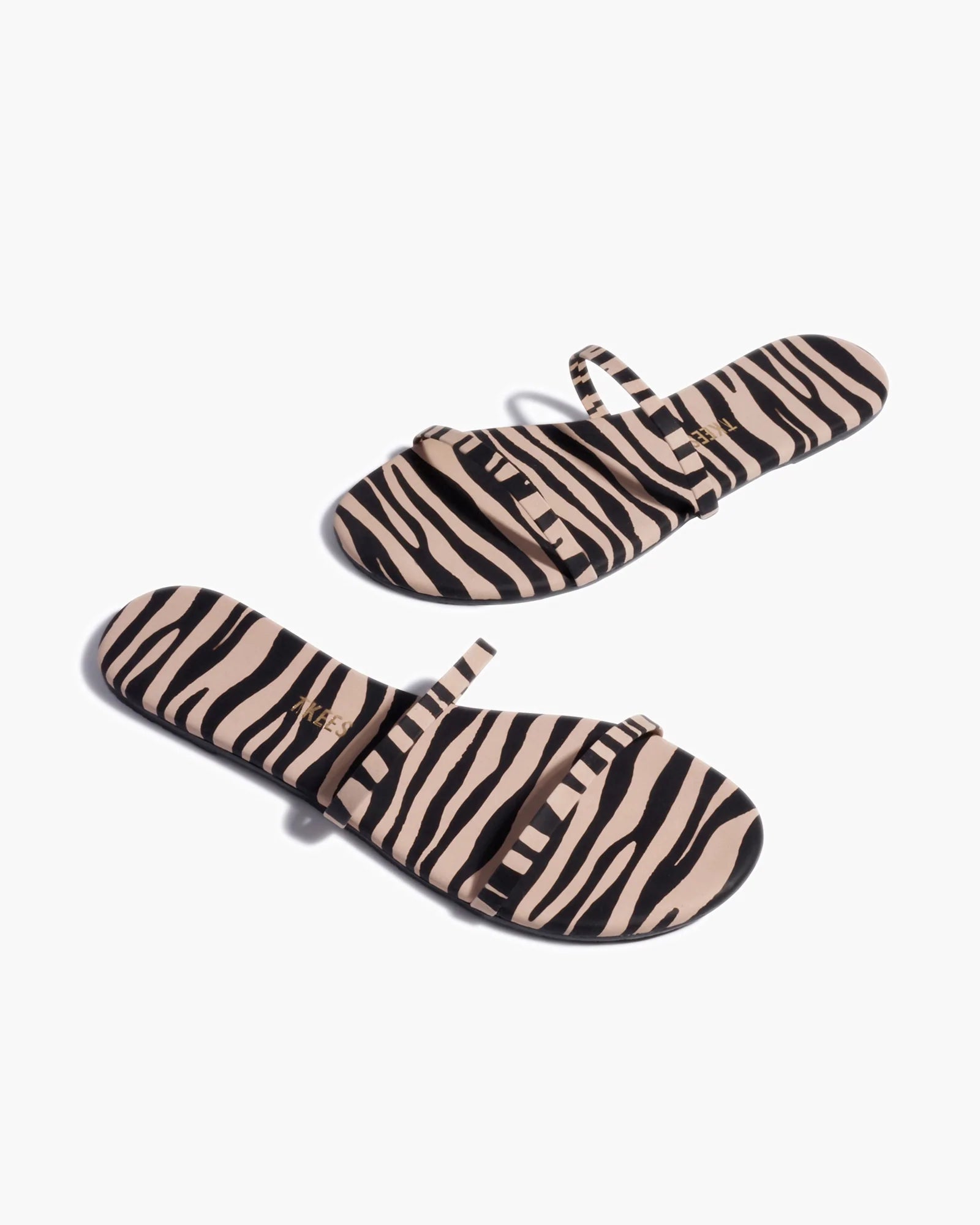 Women's TKEES Gemma Animal Sandals White / Black | 47320KMPR