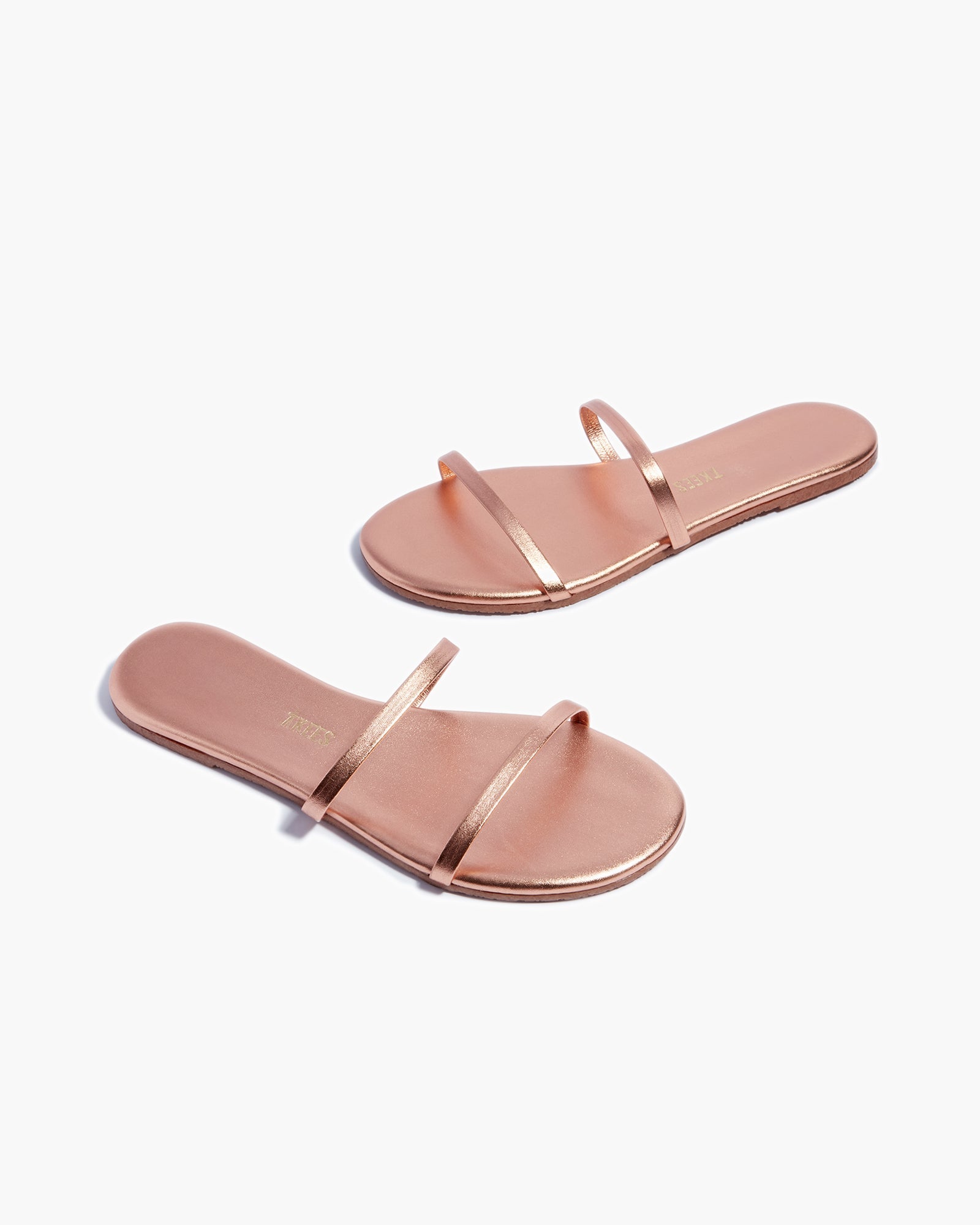 Women's TKEES Gemma Metallics Sandals Pink | 25907FDSV