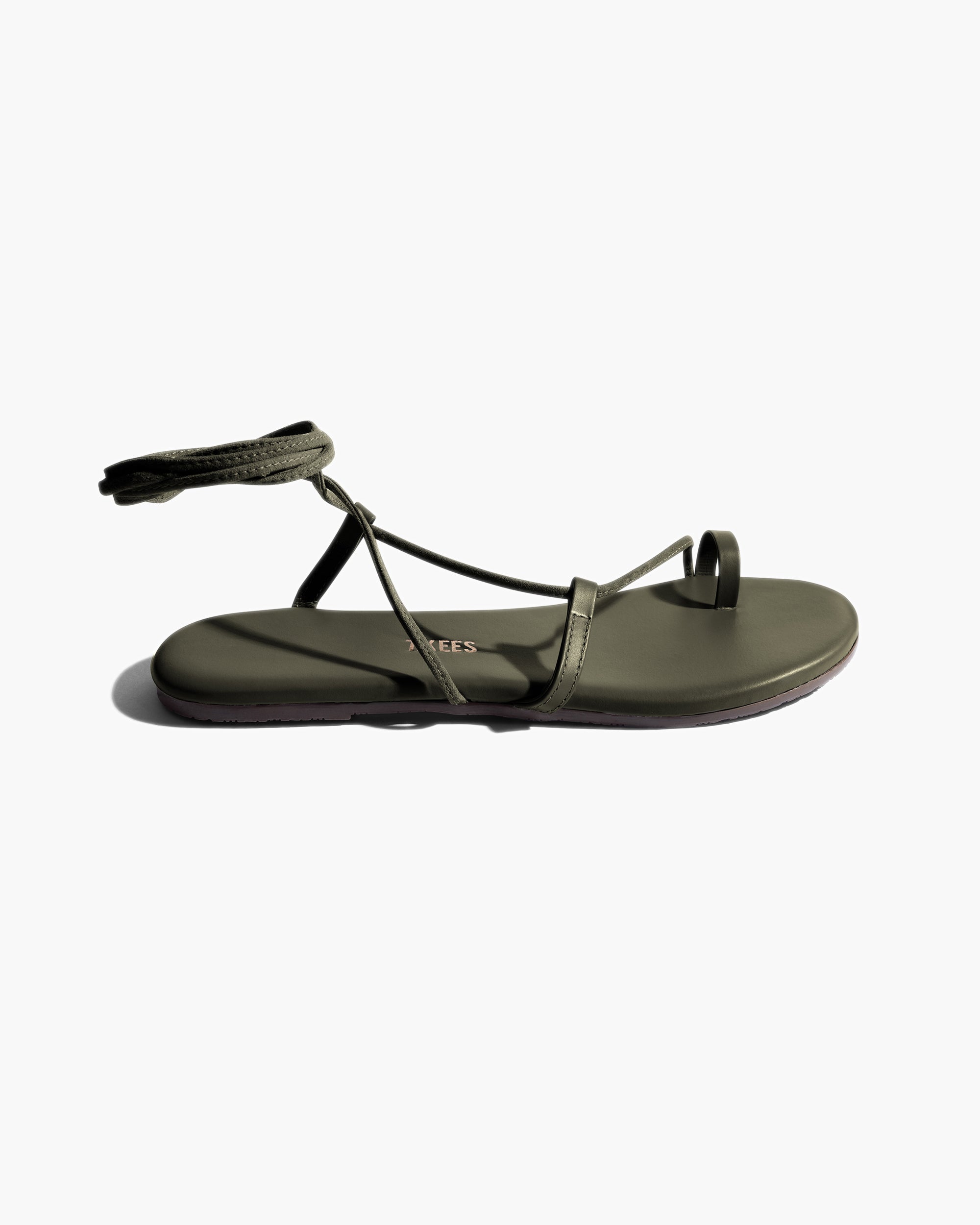 Women's TKEES Jo Sandals Olive | 85391LYHB