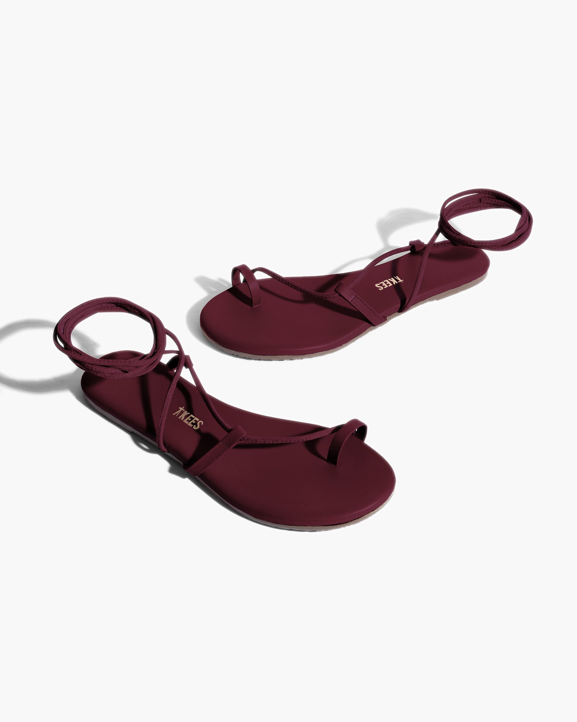 Women's TKEES Jo Sandals Red | 01263MFPN