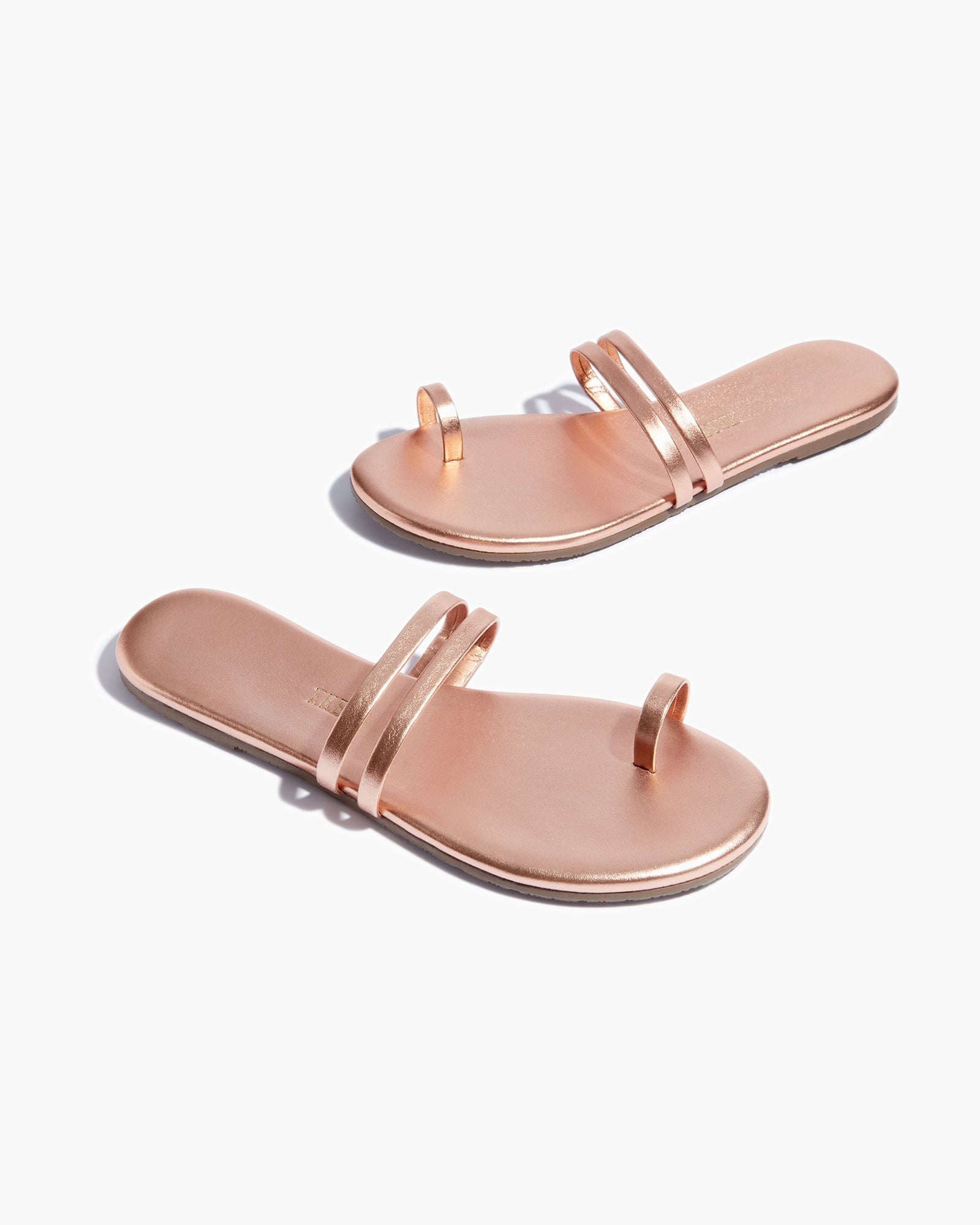 Women's TKEES Leah Metallics Sandals Pink | 02183UIDY