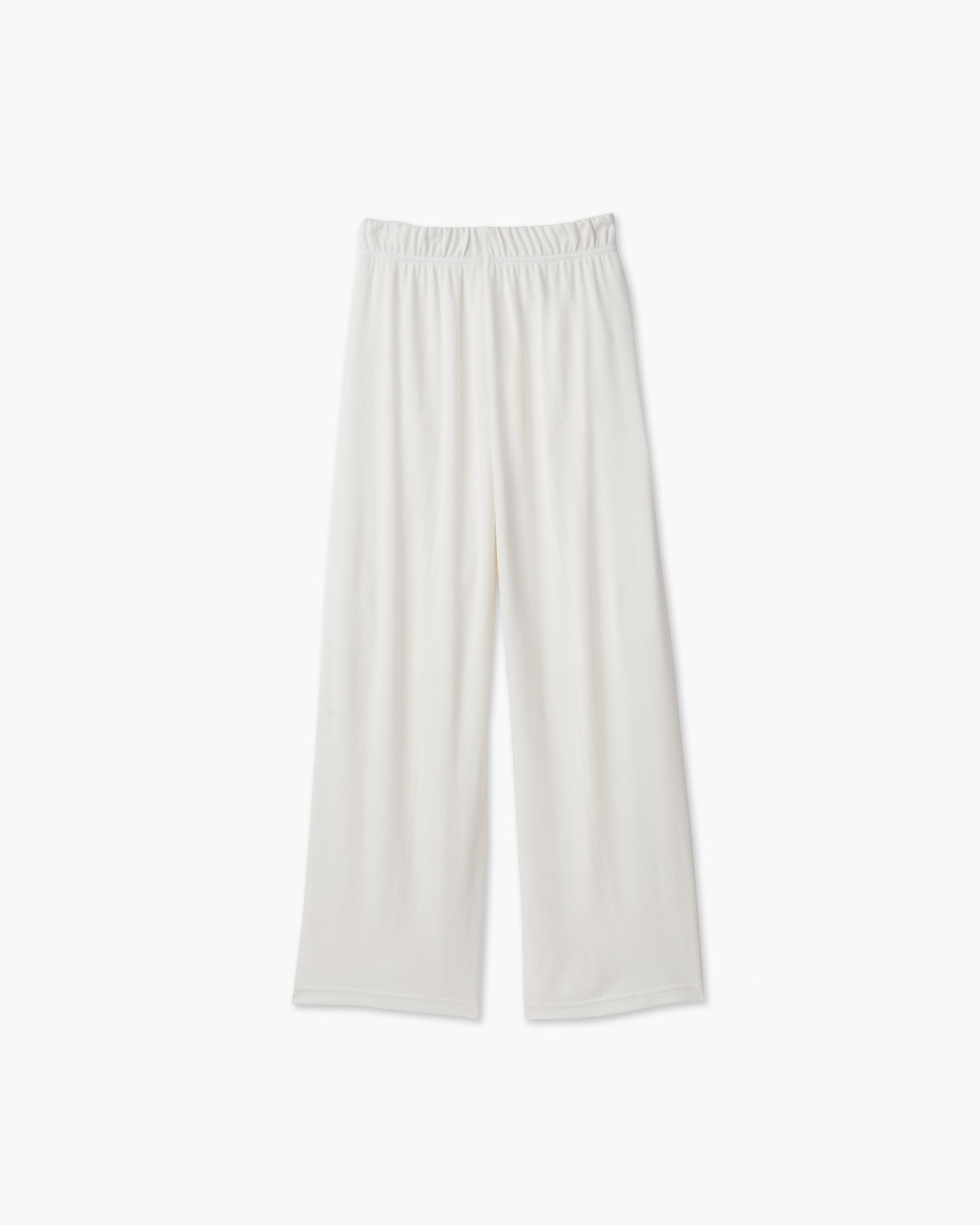 Women\'s TKEES Light Rib Culotte Pants White | 28103QFPG