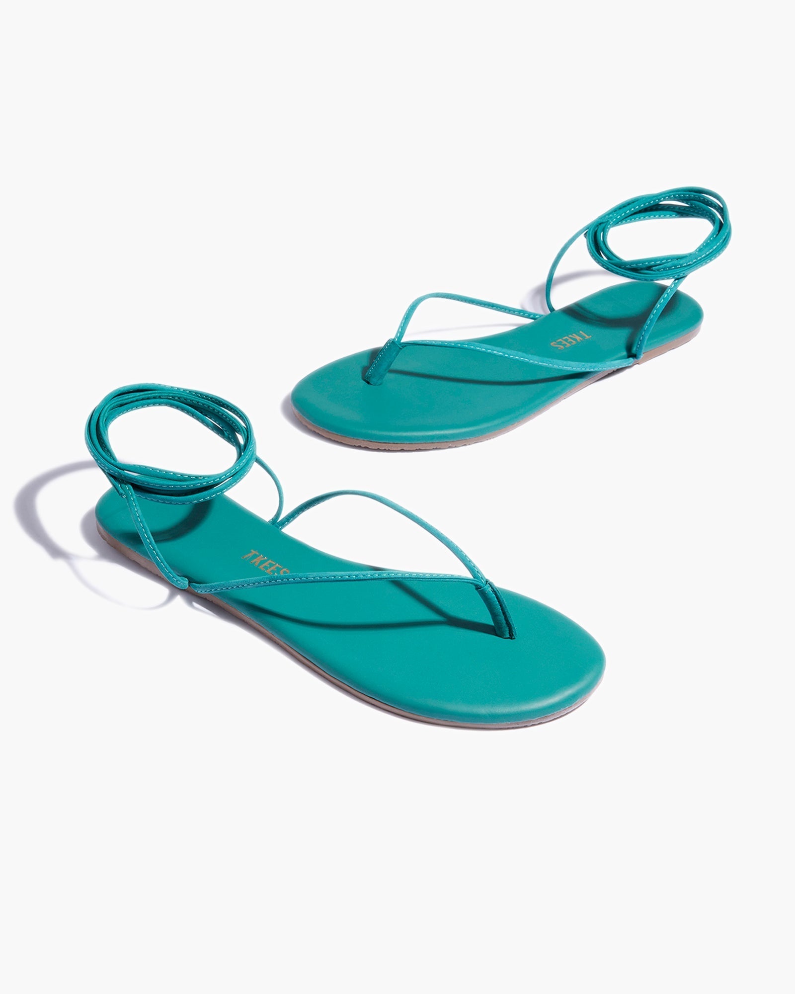 Women's TKEES Lilu Pigments Sandals Turquoise | 12640JEDS