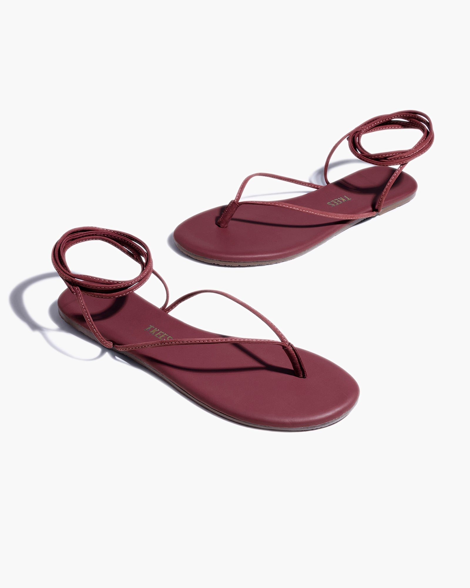 Women's TKEES Lilu Sandals Red | 02183KGDY