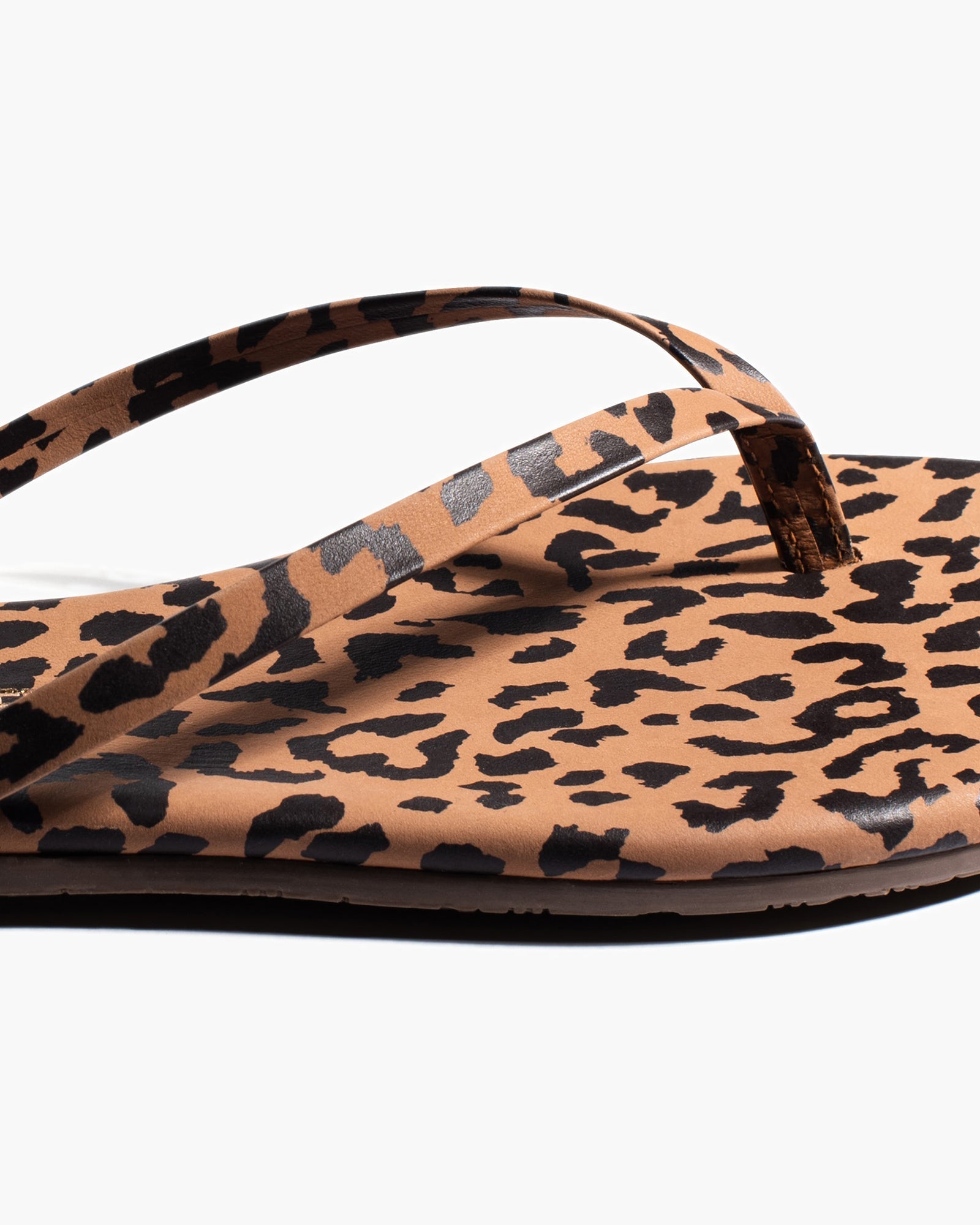 Women's TKEES Lily Animal Flip Flops Leopard | 31547BFTU