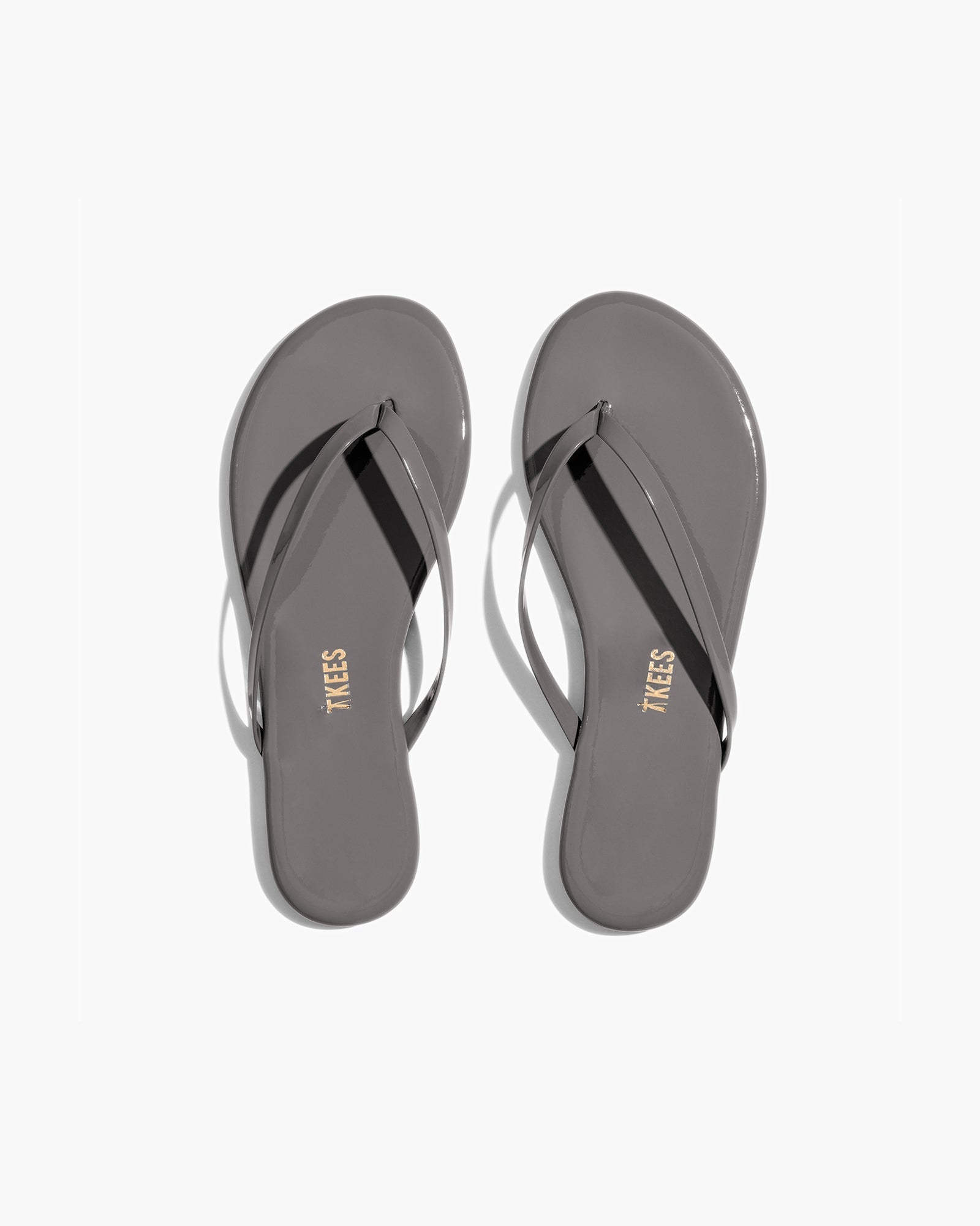 Women\'s TKEES Lily Glosses Flip Flops Grey | 50973EOTG