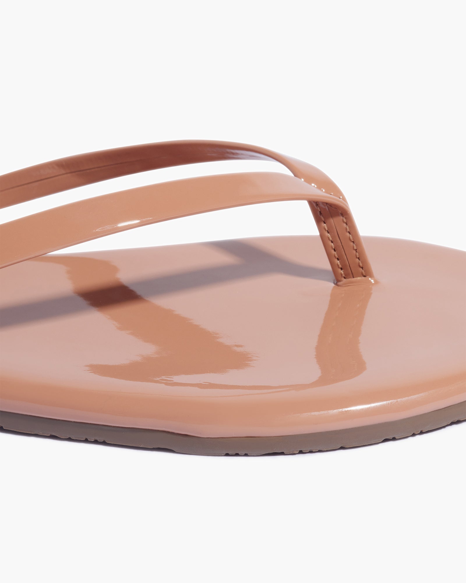 Women's TKEES Lily Glosses Flip Flops Rose Gold | 08653UTVW