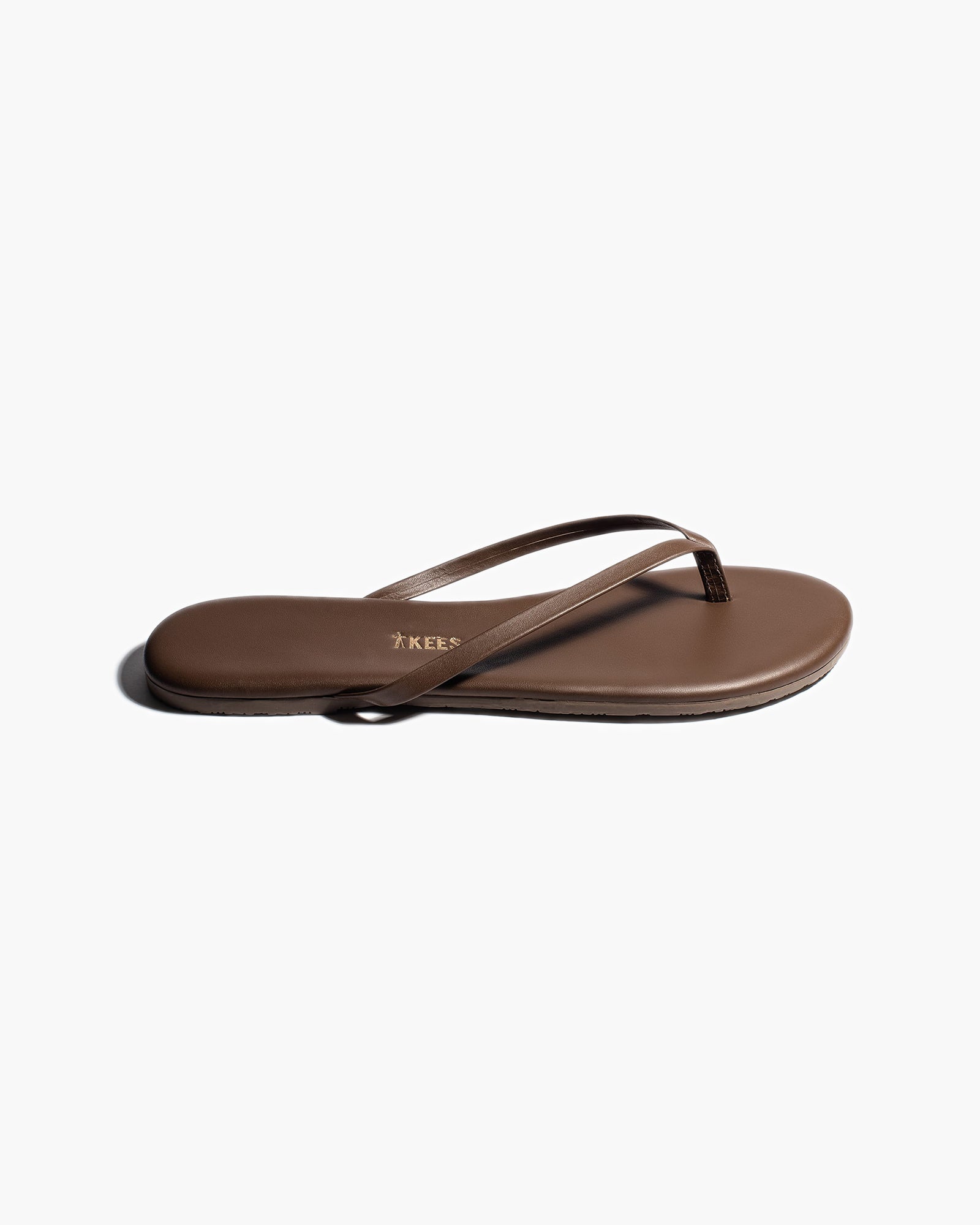 Women's TKEES Lily Liners Flip Flops Coffee | 68547WXSR