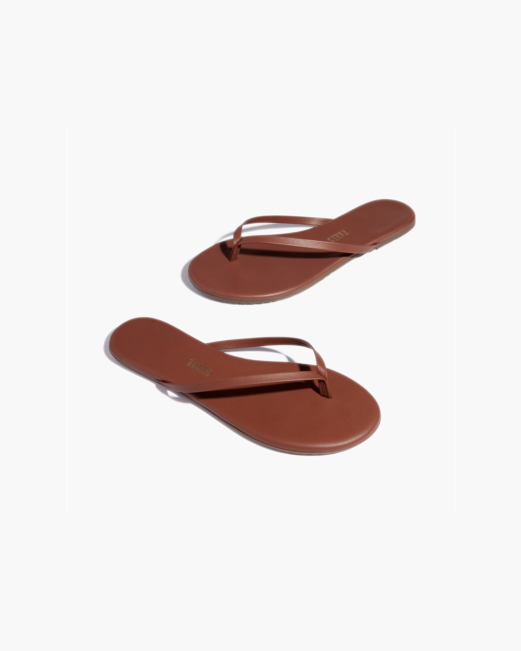 Women's TKEES Lily Nudes Flip Flops Brown | 08236BJSX