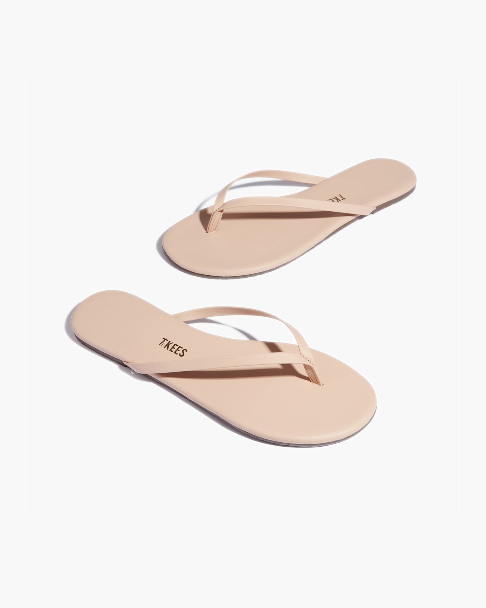 Women's TKEES Lily Nudes Flip Flops Rose | 13450QGTD