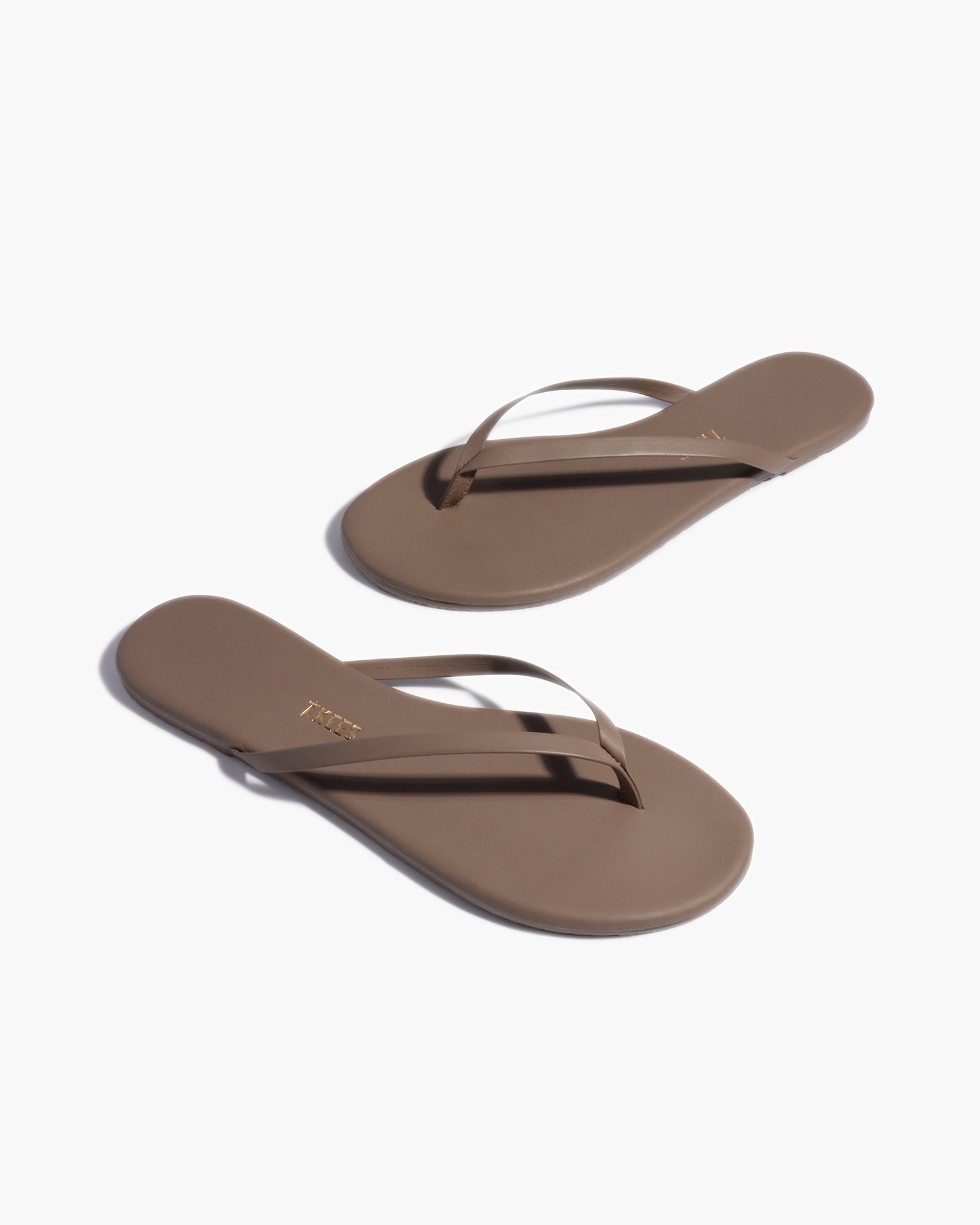 Women's TKEES Lily Pigments Flip Flops Brown | 64129KFEB