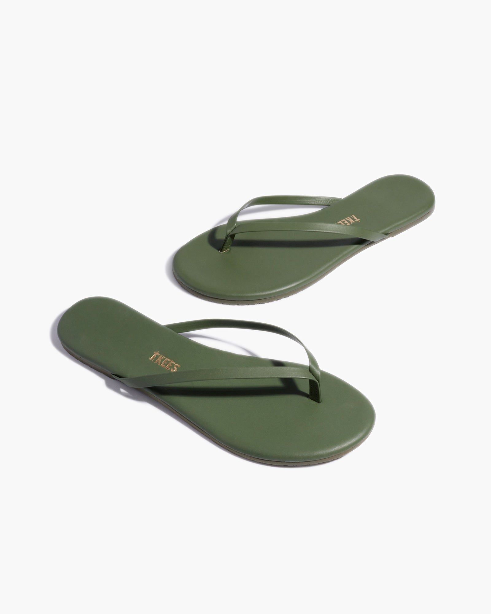 Women's TKEES Lily Pigments Flip Flops Green | 24630MXNG