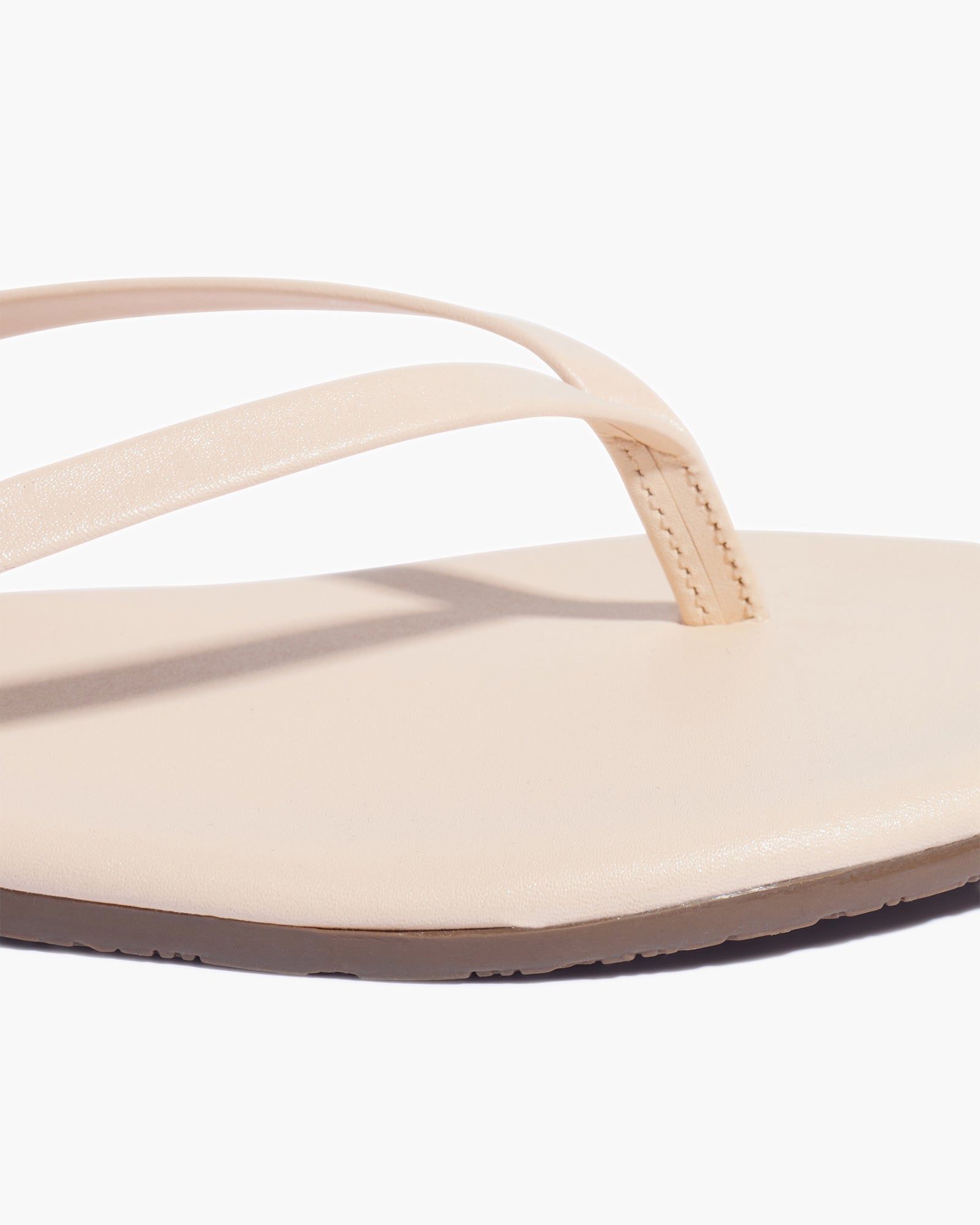 Women's TKEES Lily Shimmers Flip Flops Beige | 02371KMCU