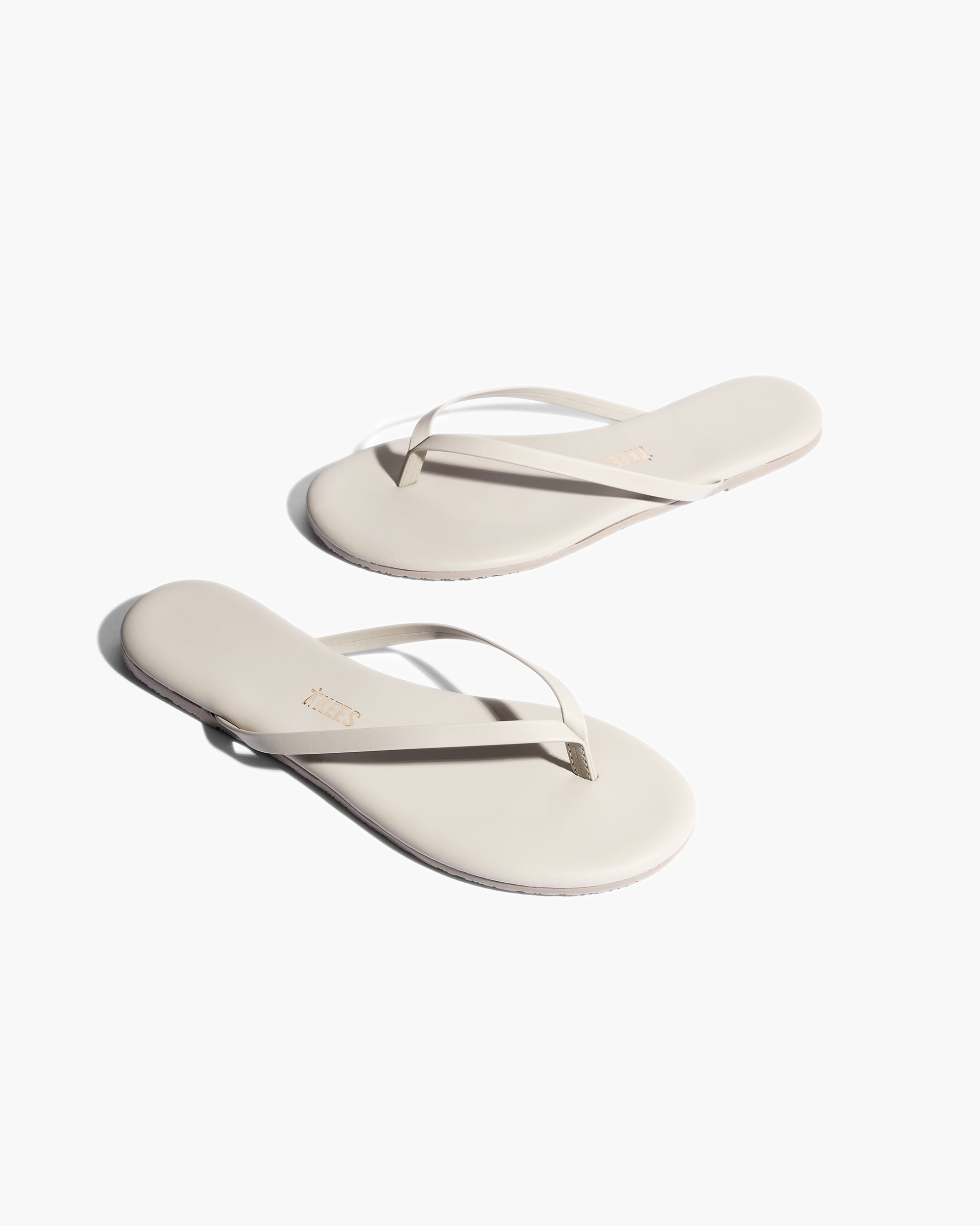 Women's TKEES Lily Vegan Flip Flops Grey | 29467HZQV