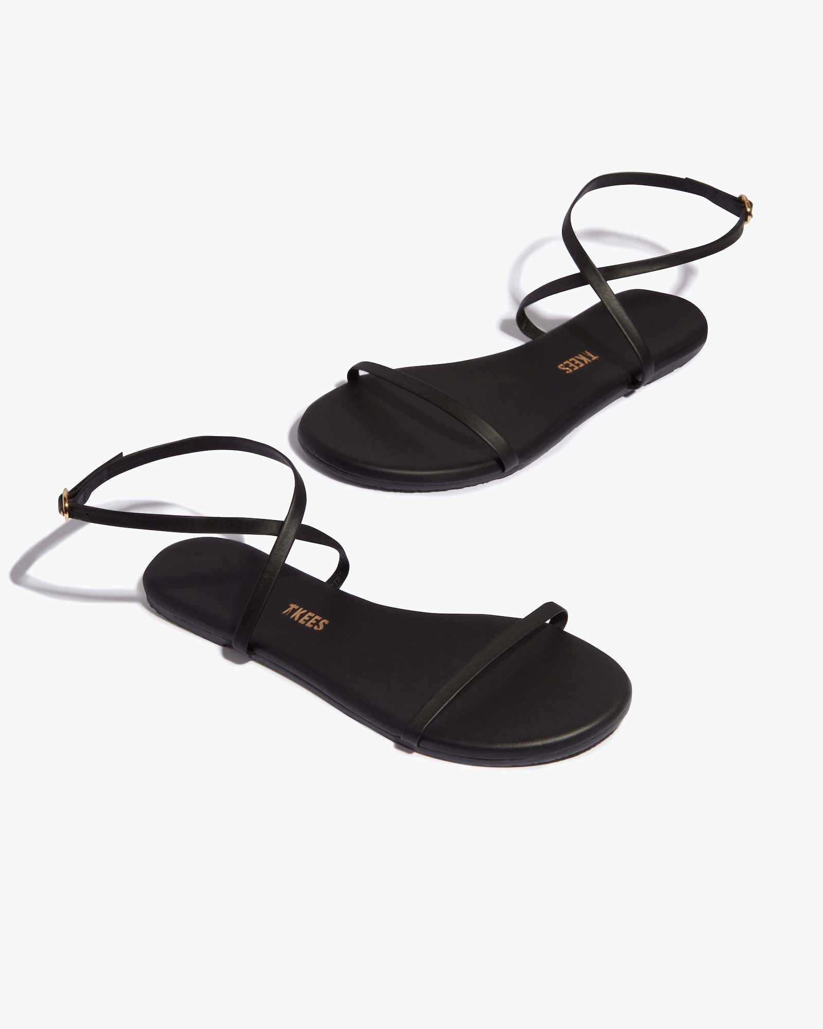 Women's TKEES MJ Sandals Black | 34508MVFR