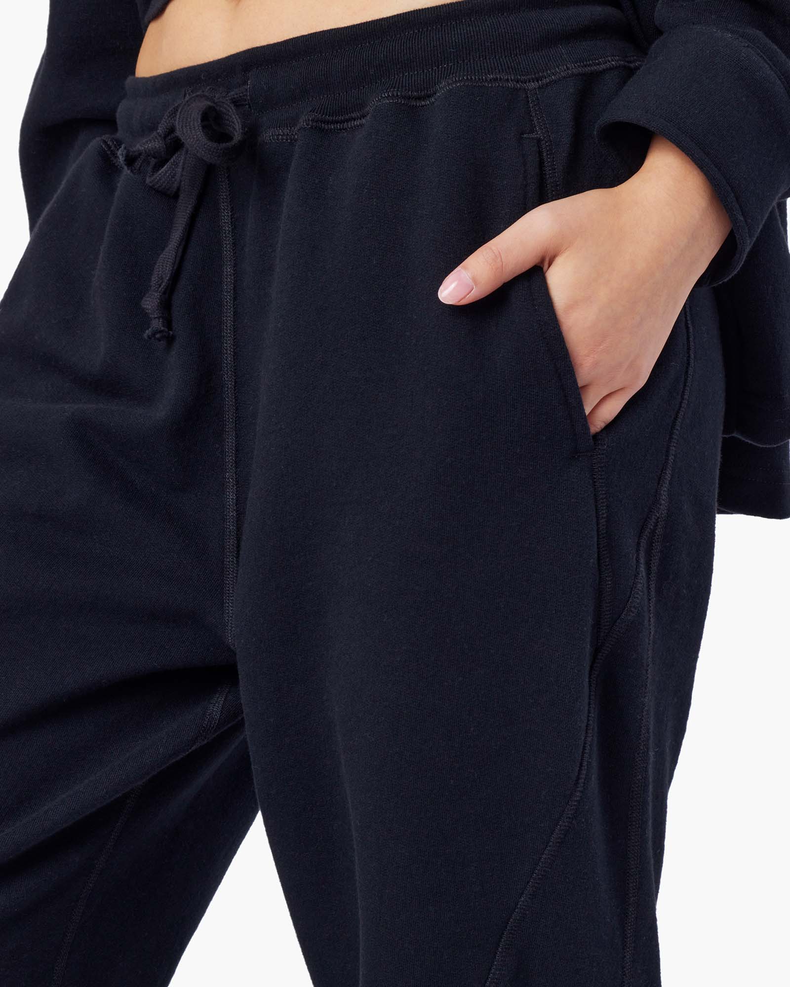 Women's TKEES Panelled Jogger Black | 49273OTWE