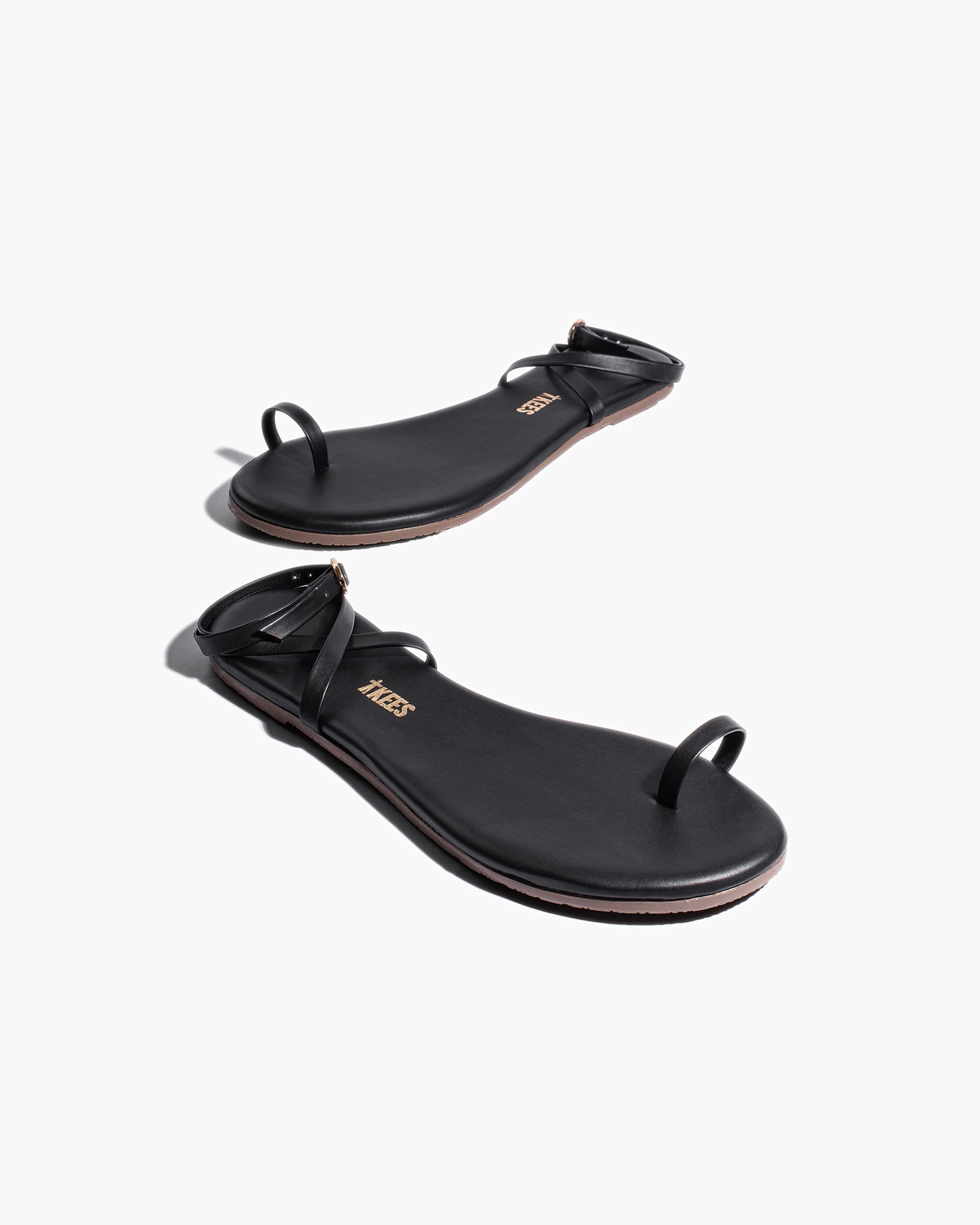 Women's TKEES Phoebe Sandals Black | 52063KPCL