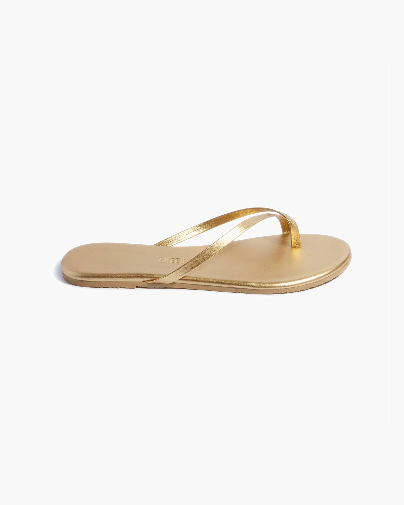 Women's TKEES Riley Metallics Sandals Gold | 96528CFUN