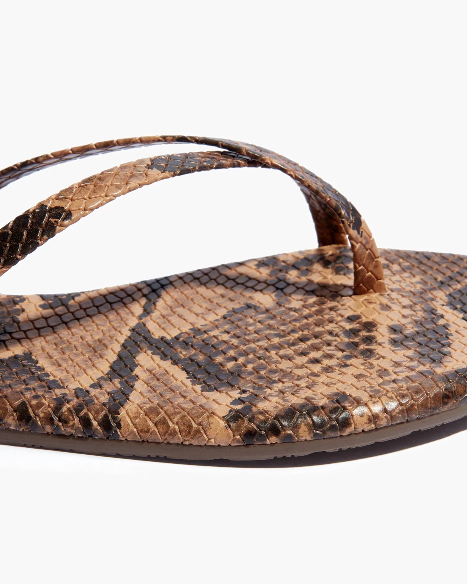 Women's TKEES Riley Vegan Animal Sandals Snake | 30274JWGC