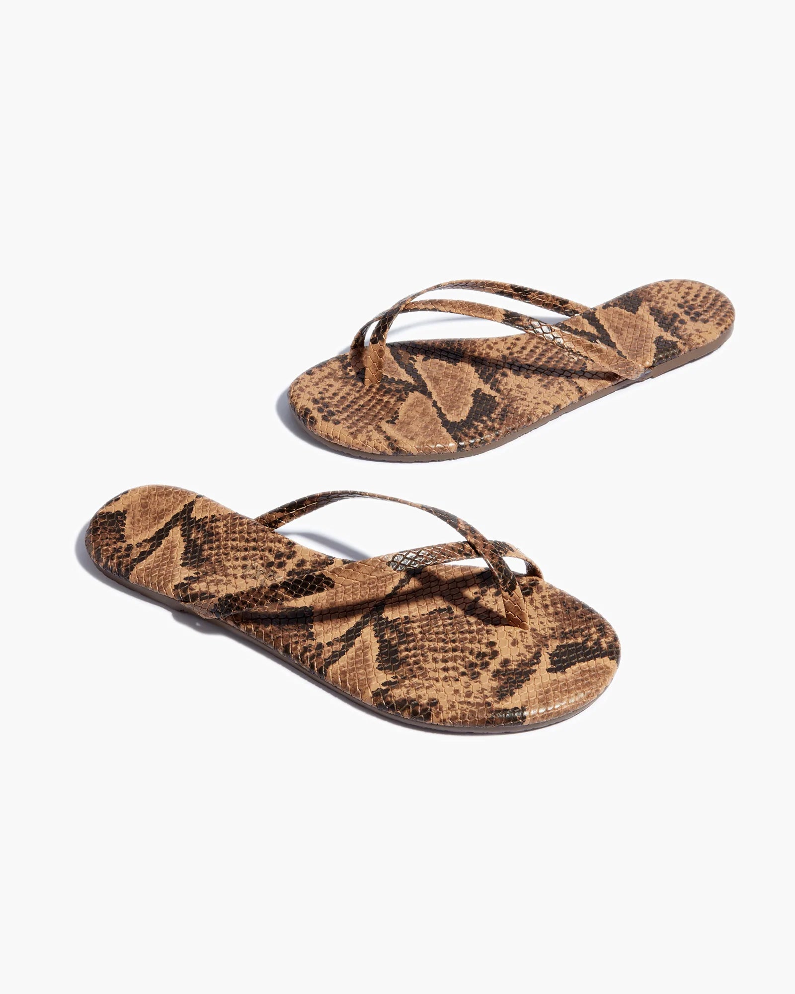 Women's TKEES Riley Vegan Animal Sandals Snake | 30274JWGC