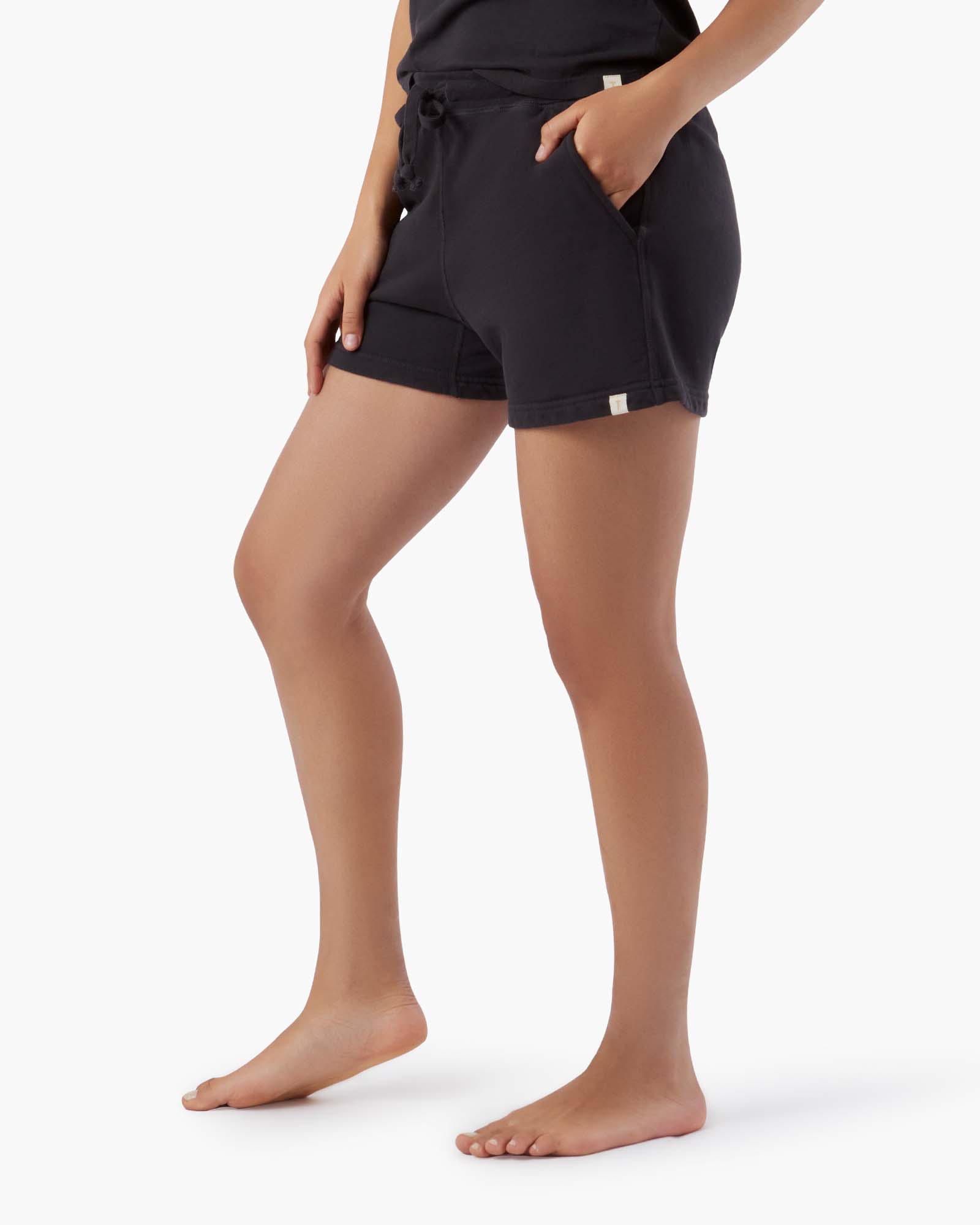 Women's TKEES Sport Shorts Black | 80167QSGW