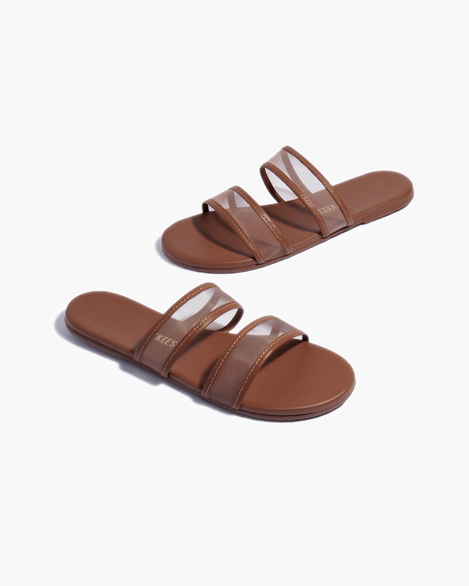 Women's TKEES Viv Slides Brown | 89421VODL