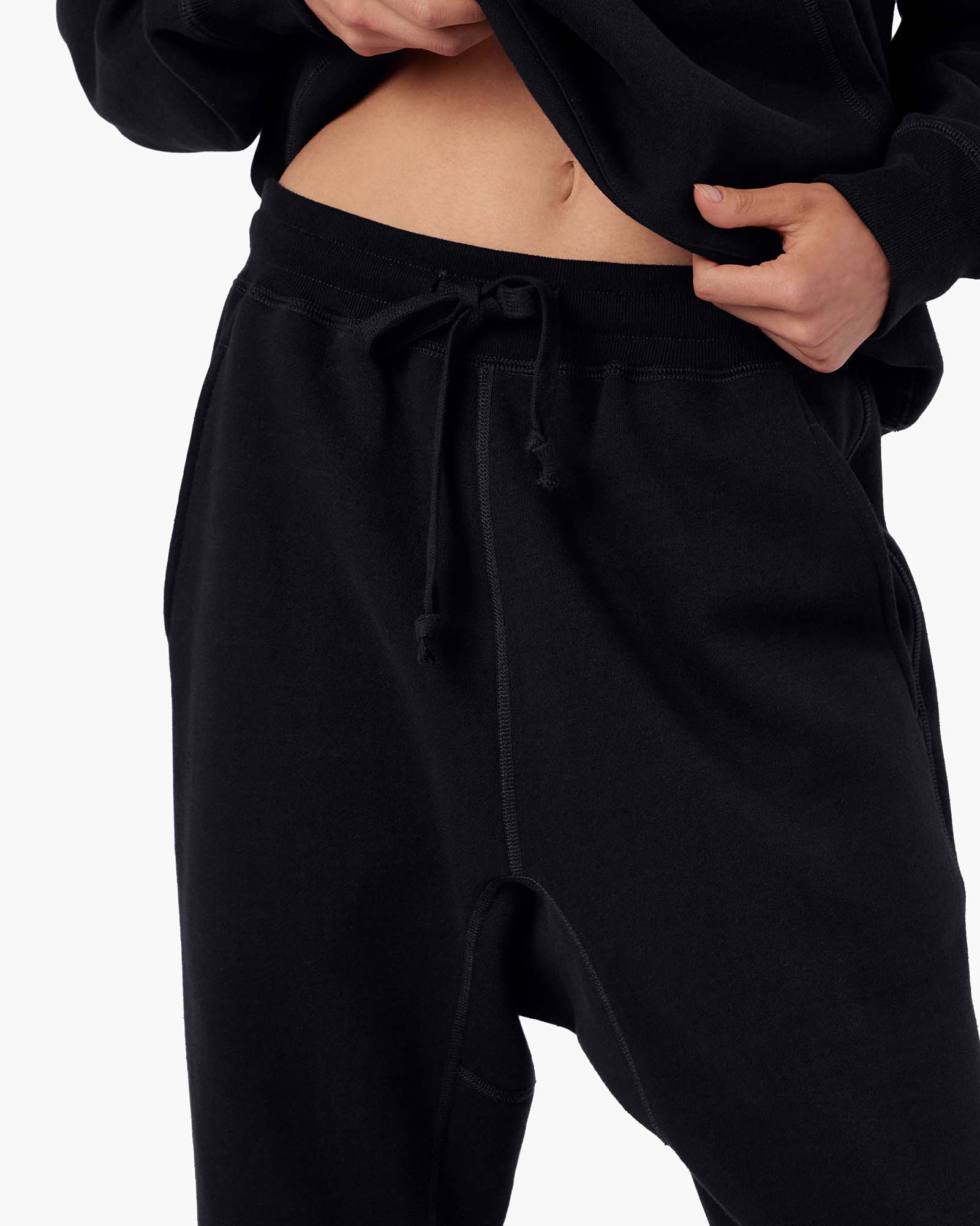 Women's TKEES Warm Core Jogger Black | 54893SPGQ