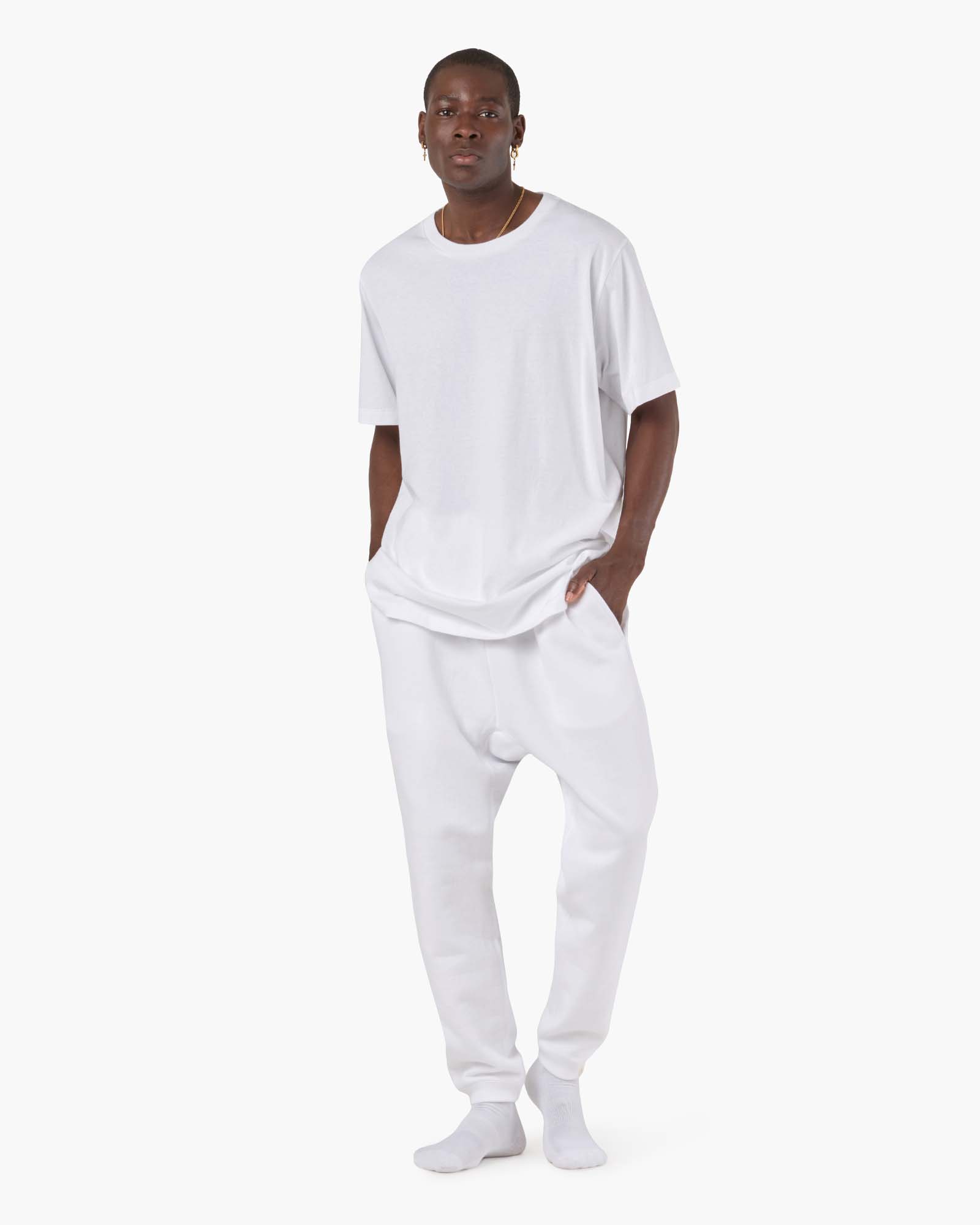 Women's TKEES Warm Core Jogger White | 43518JFSK