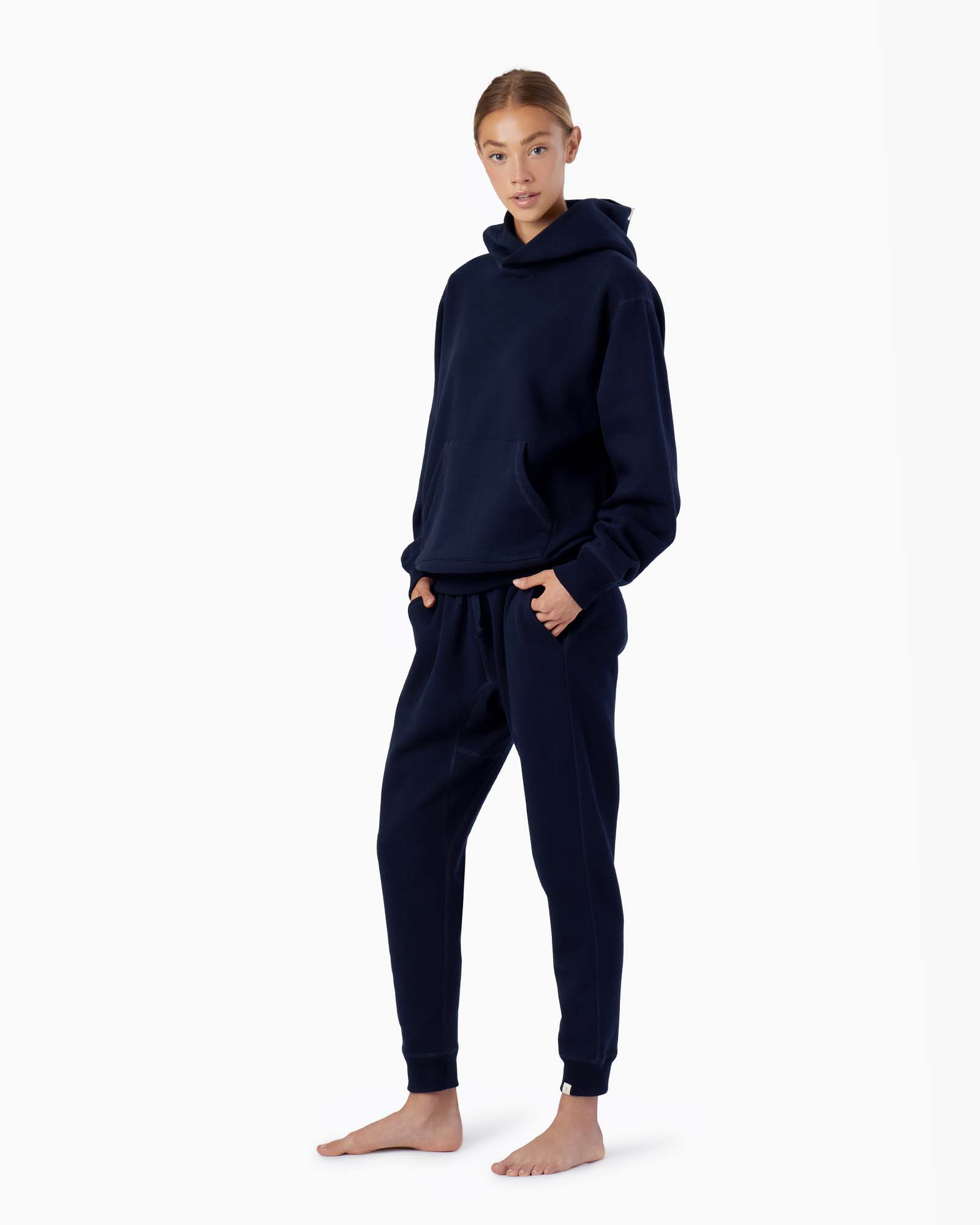 Women's TKEES Warm Core Sport Jogger Navy | 78945SWJQ