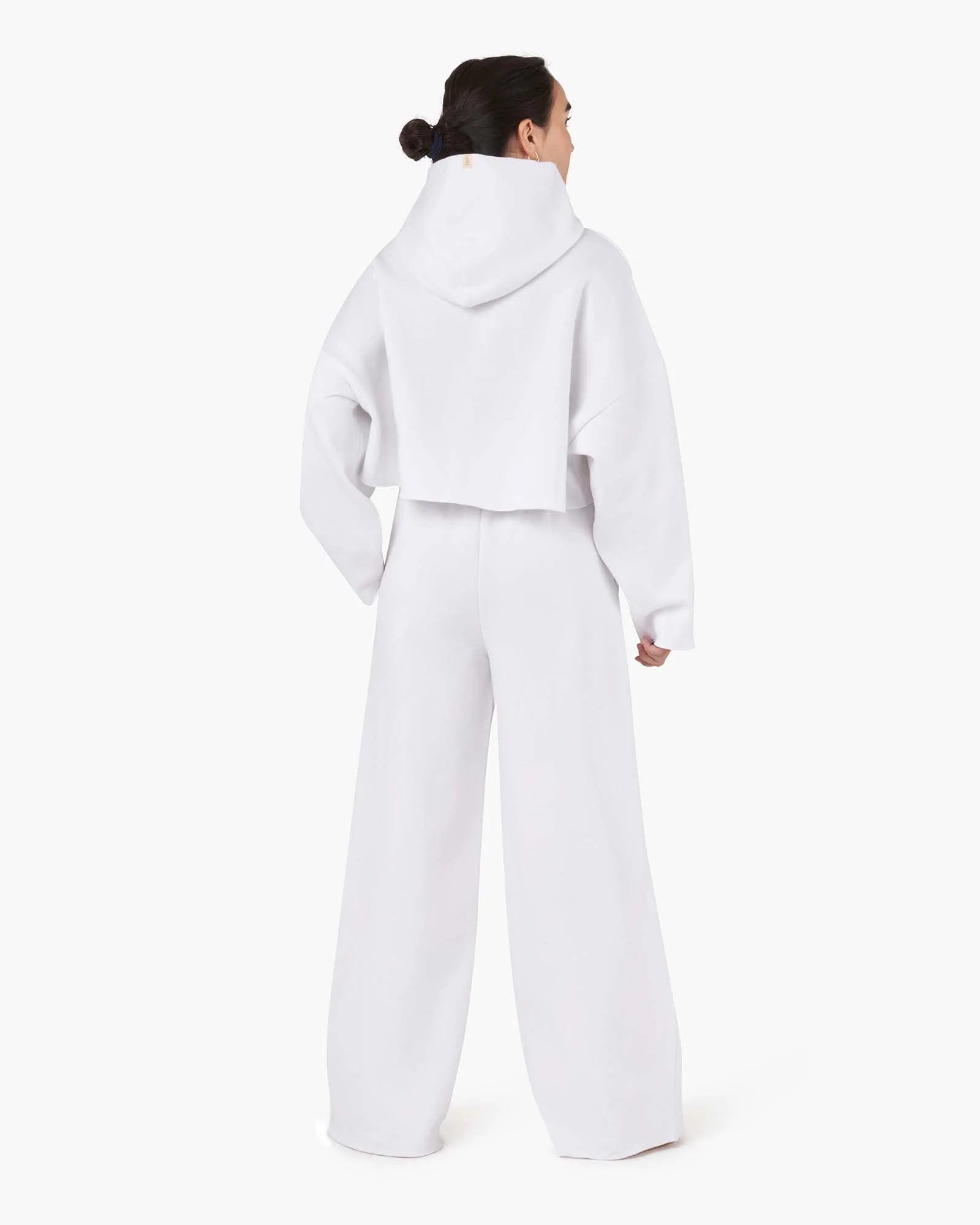 Women's TKEES Warm Core Wide Leg Pants White | 34612VJXB