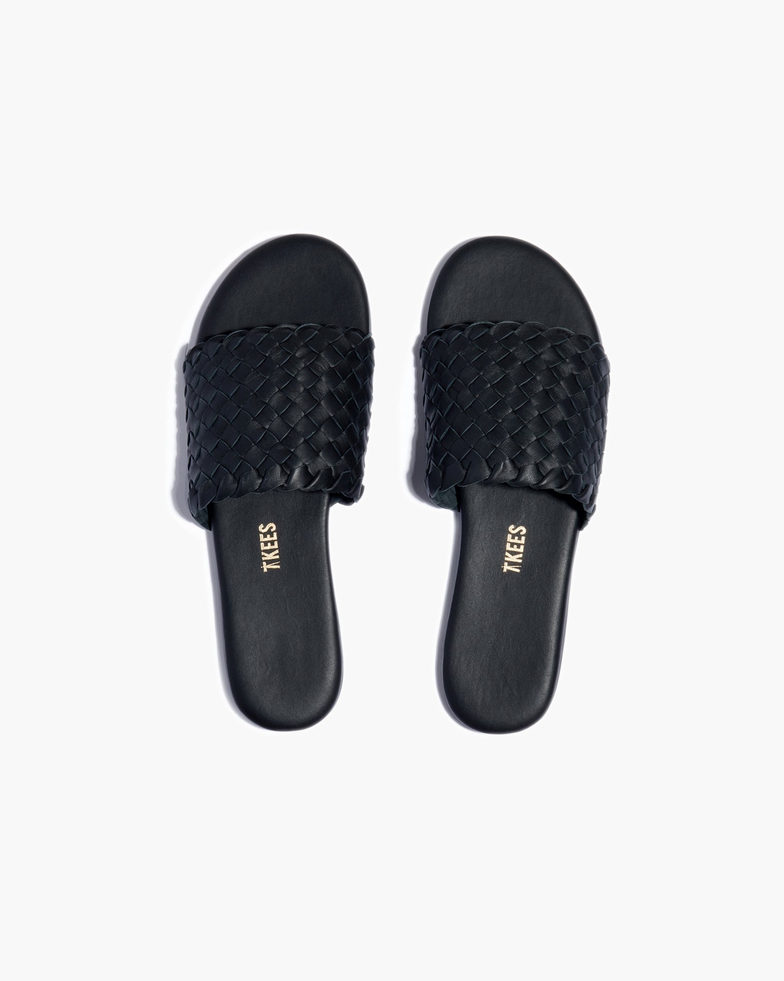 Women's TKEES Betty Slides Black | 24786GAOR