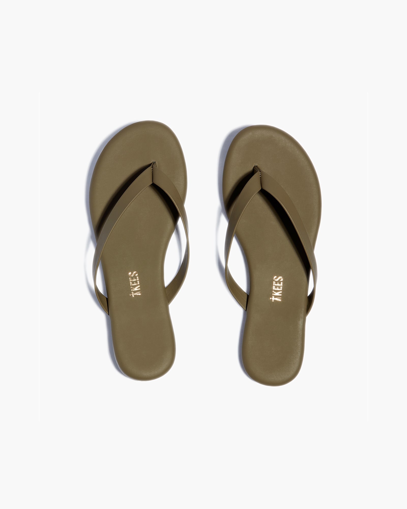 Women's TKEES Boyfriend Vegan Flip Flops Green | 26387LJXE