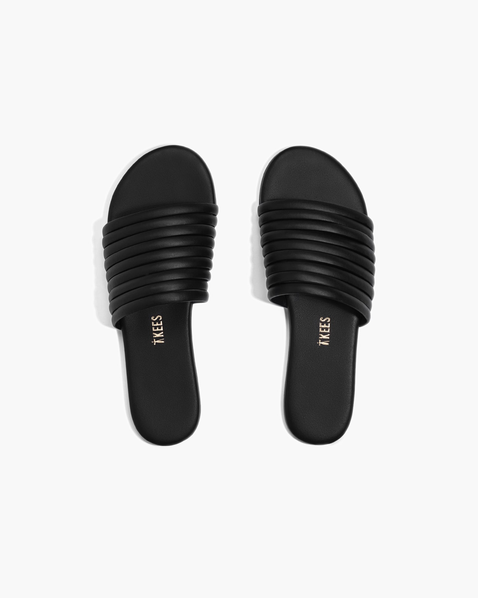 Women's TKEES Caro Slides Black | 16820TNXM