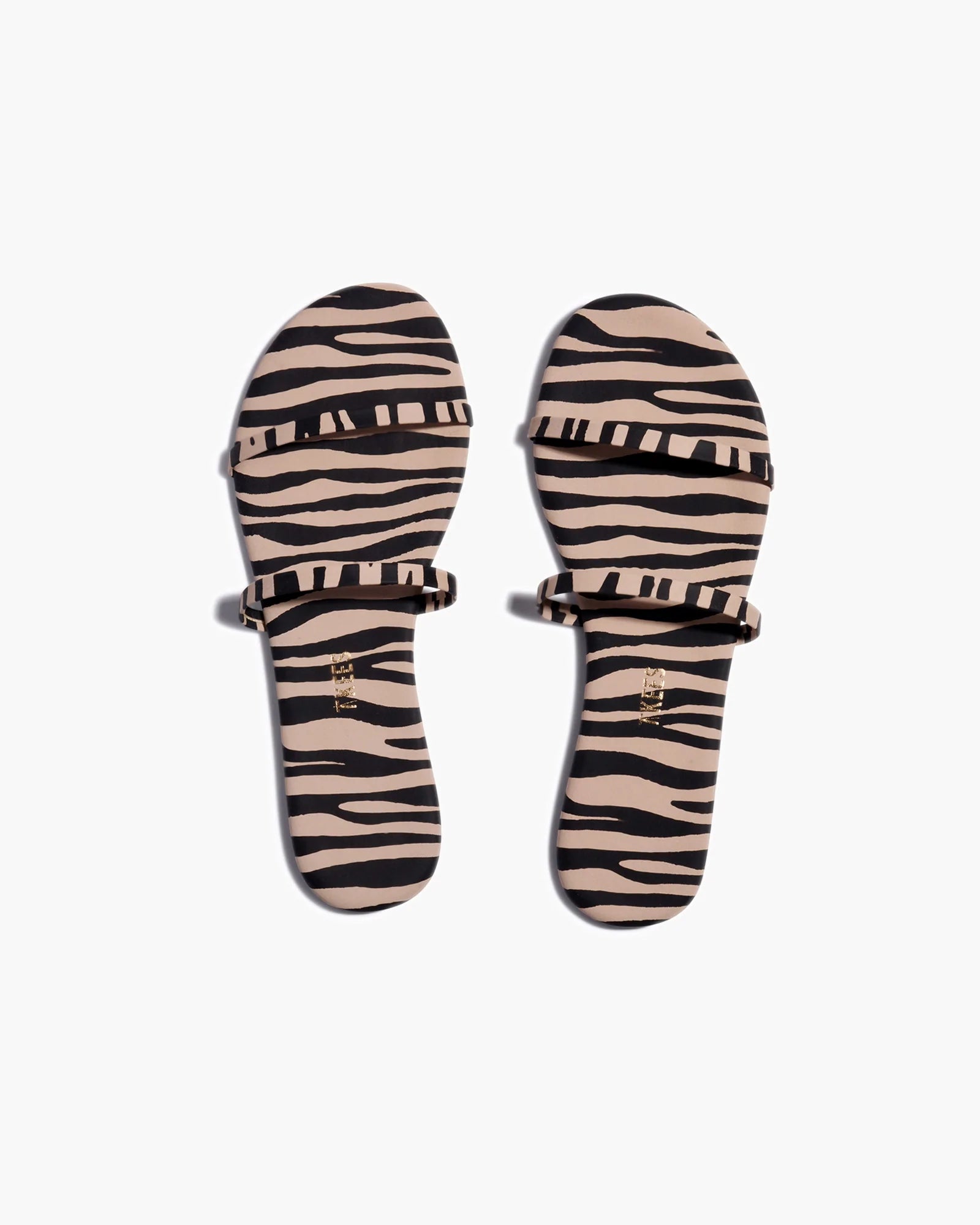 Women's TKEES Gemma Animal Sandals White / Black | 47320KMPR