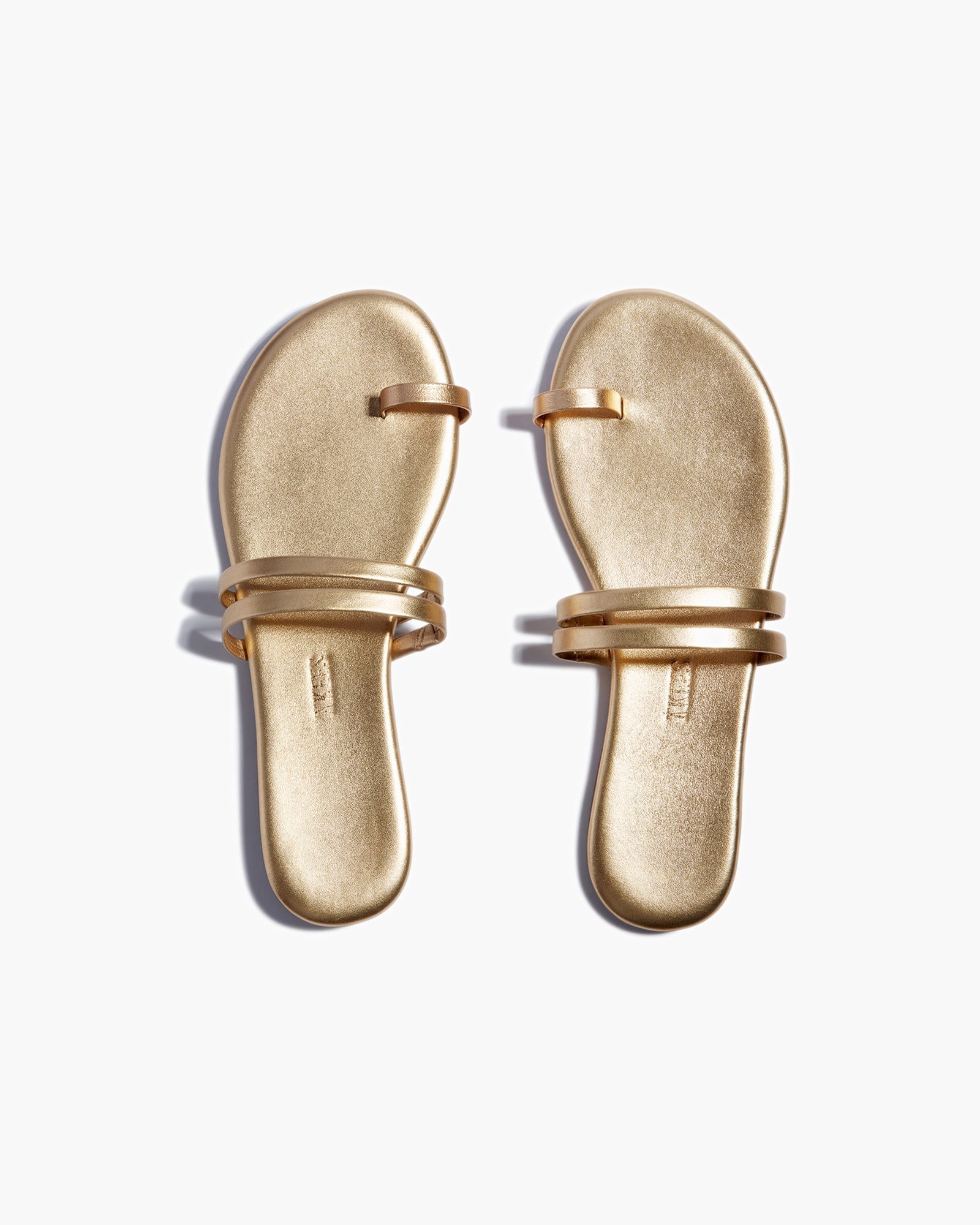 Women's TKEES Leah Metallics Sandals Gold | 97348PFXG