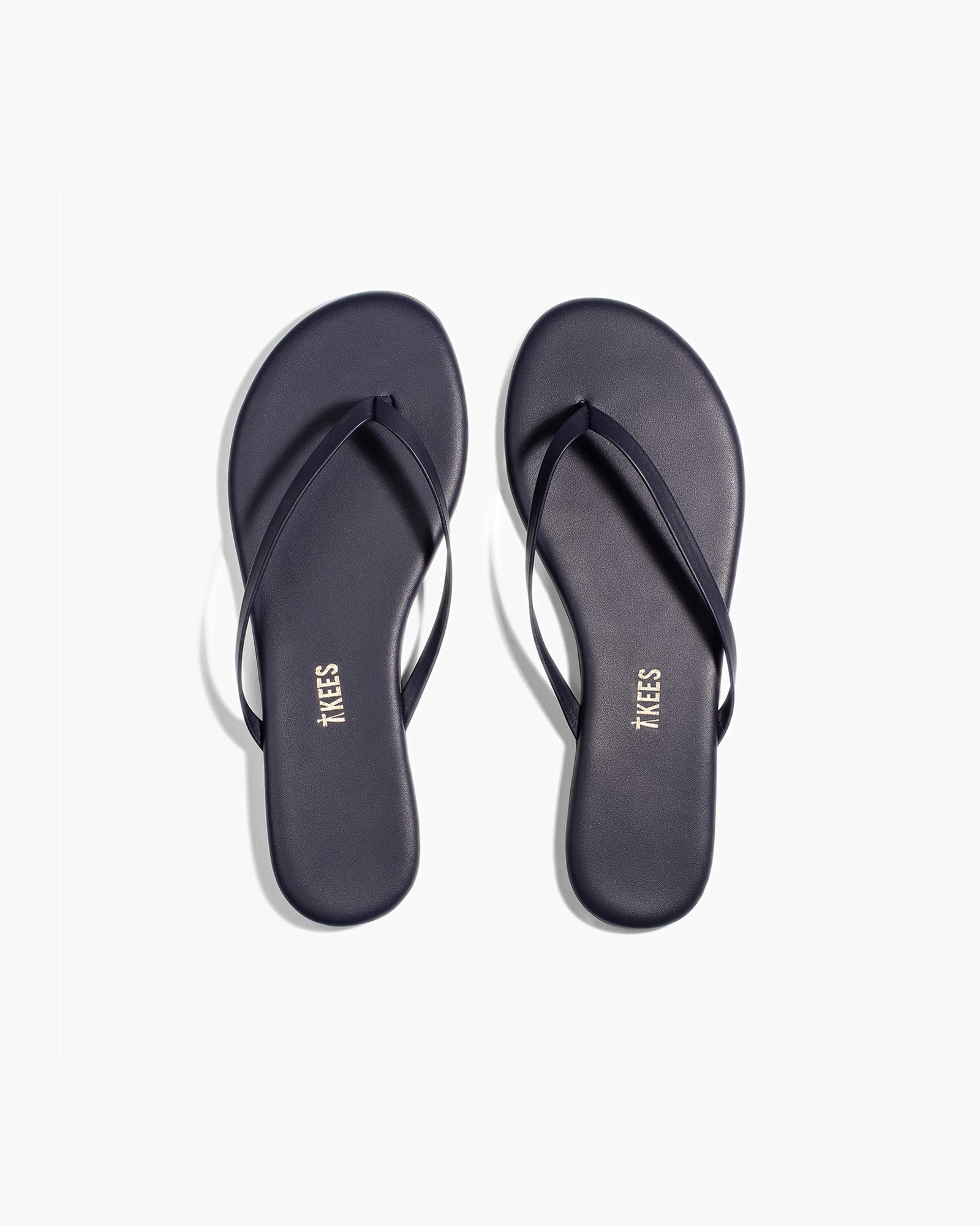 Women's TKEES Lily Liners Flip Flops Black | 41563OSUN